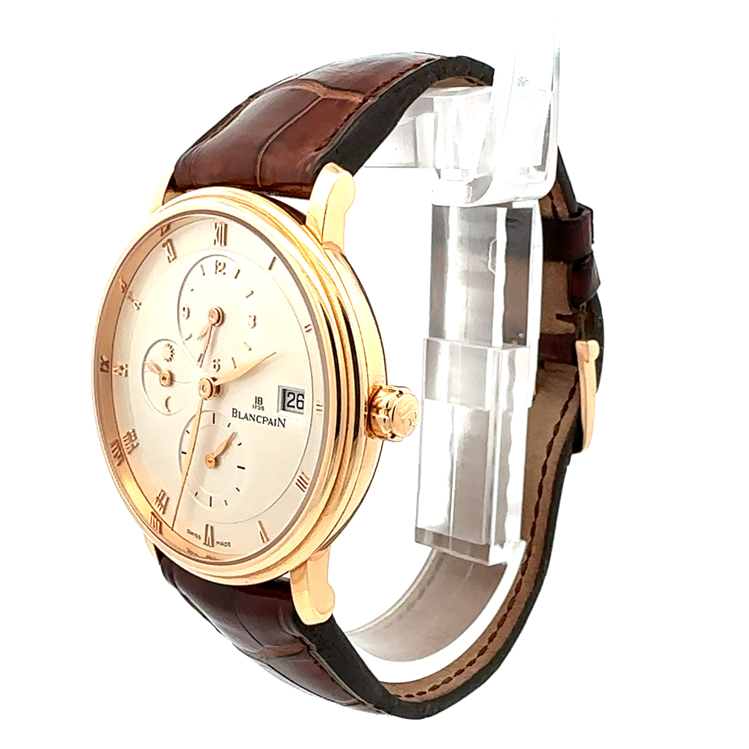 Blancpain 18ct Rose Gold Villeret Time Zone reference 6260-3642-55