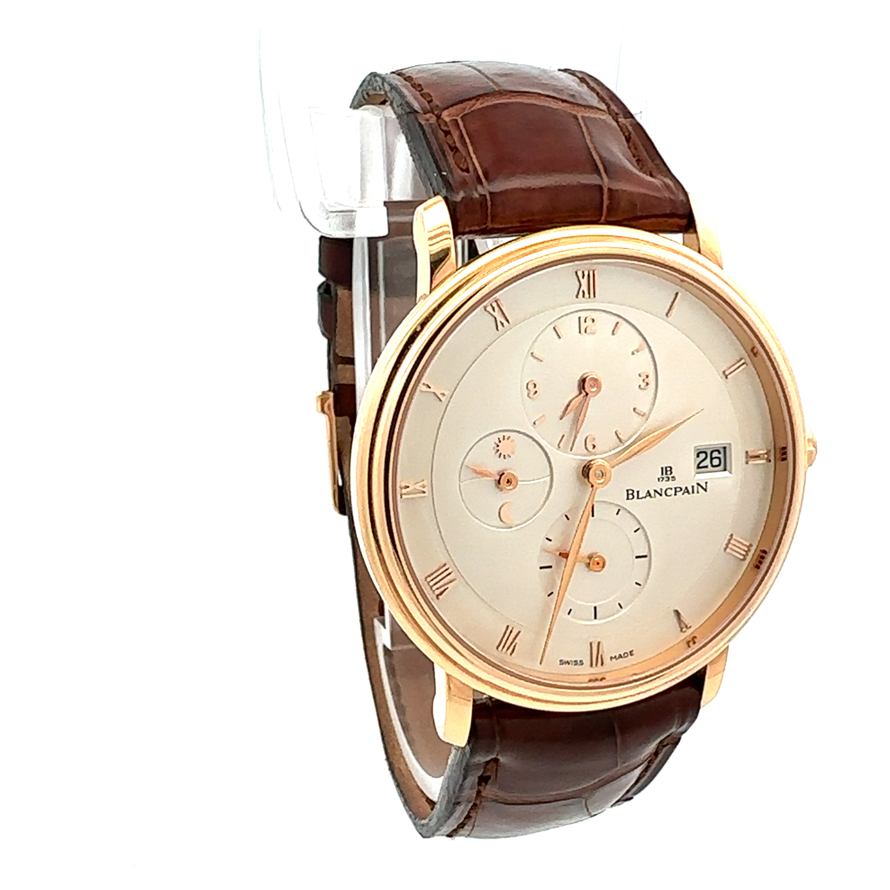 Blancpain 18ct Rose Gold Villeret Time Zone reference 6260-3642-55