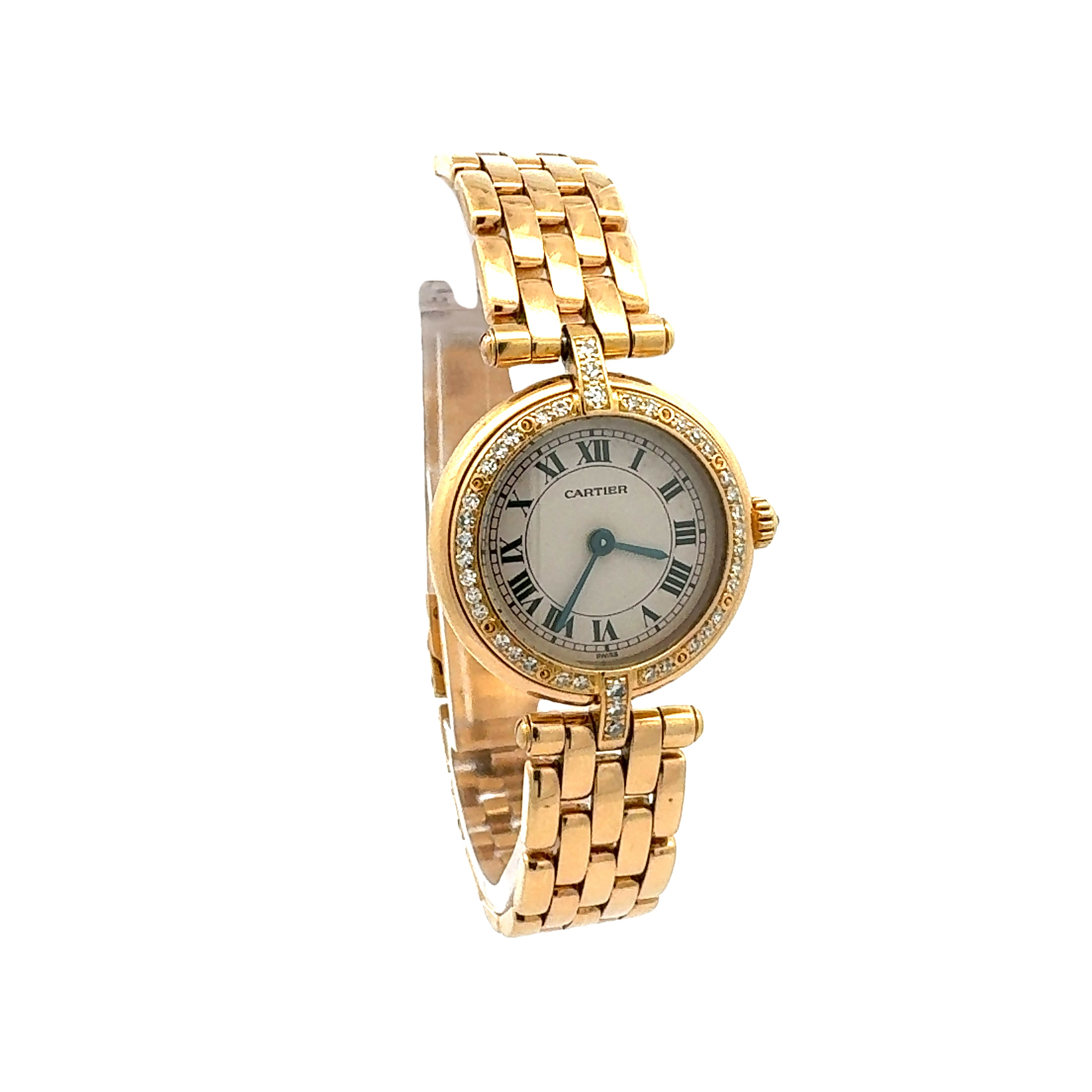 Cartier 18ct Yellow Gold Panthere Ronde reference 866925 With Factory Diamonds