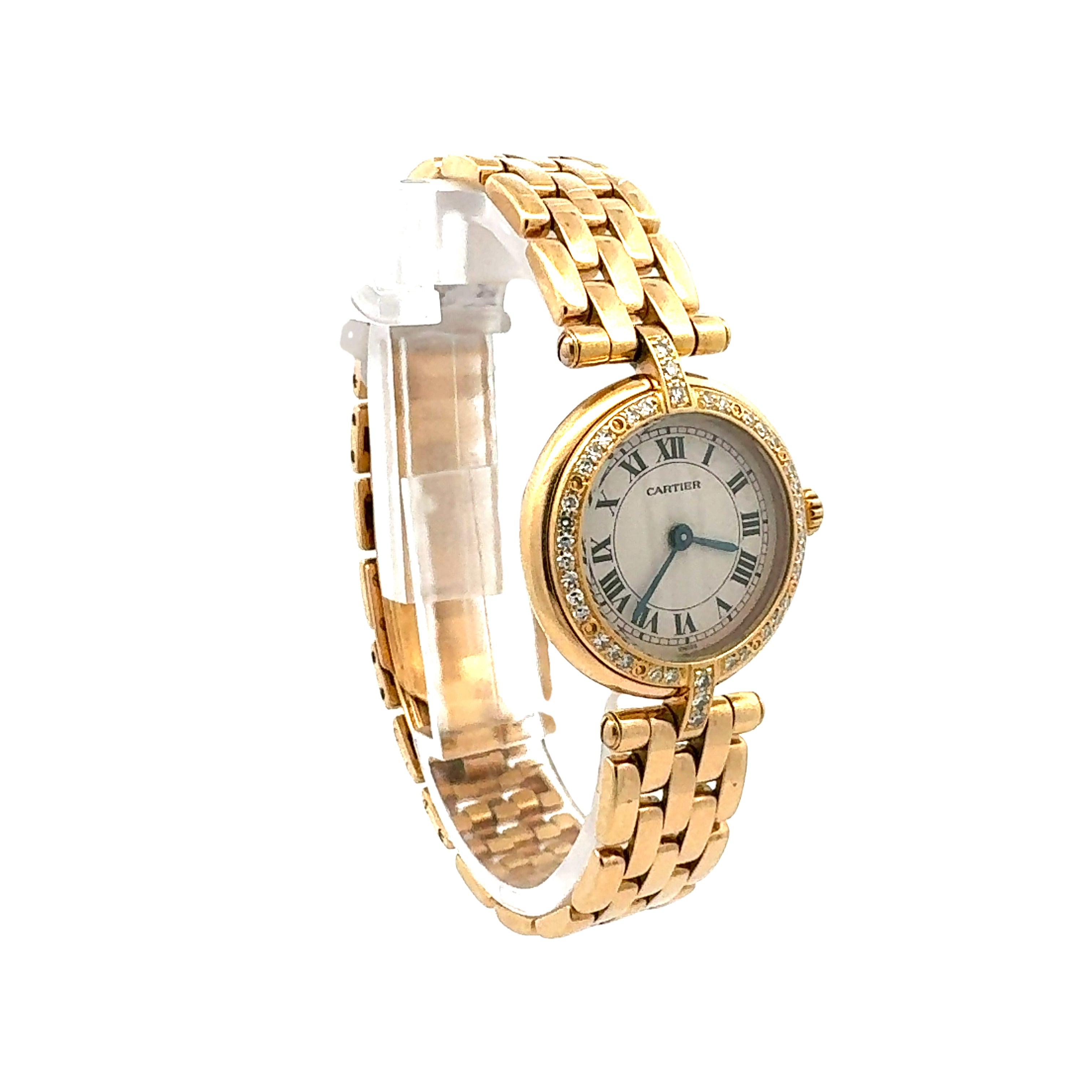 Cartier 18ct Yellow Gold Panthere Ronde reference 866925 With Factory Diamonds