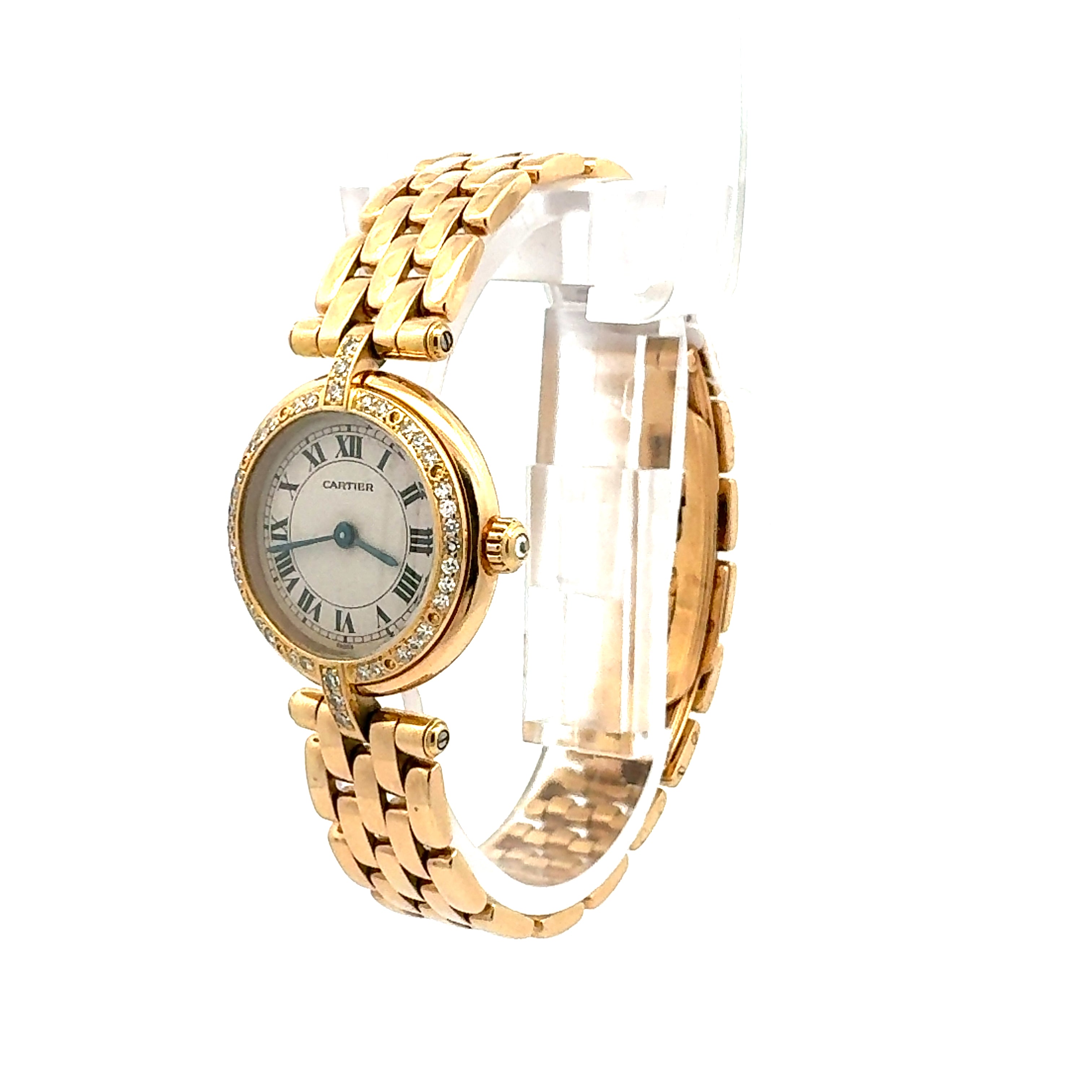 Cartier 18ct Yellow Gold Panthere Ronde reference 866925 With Factory Diamonds