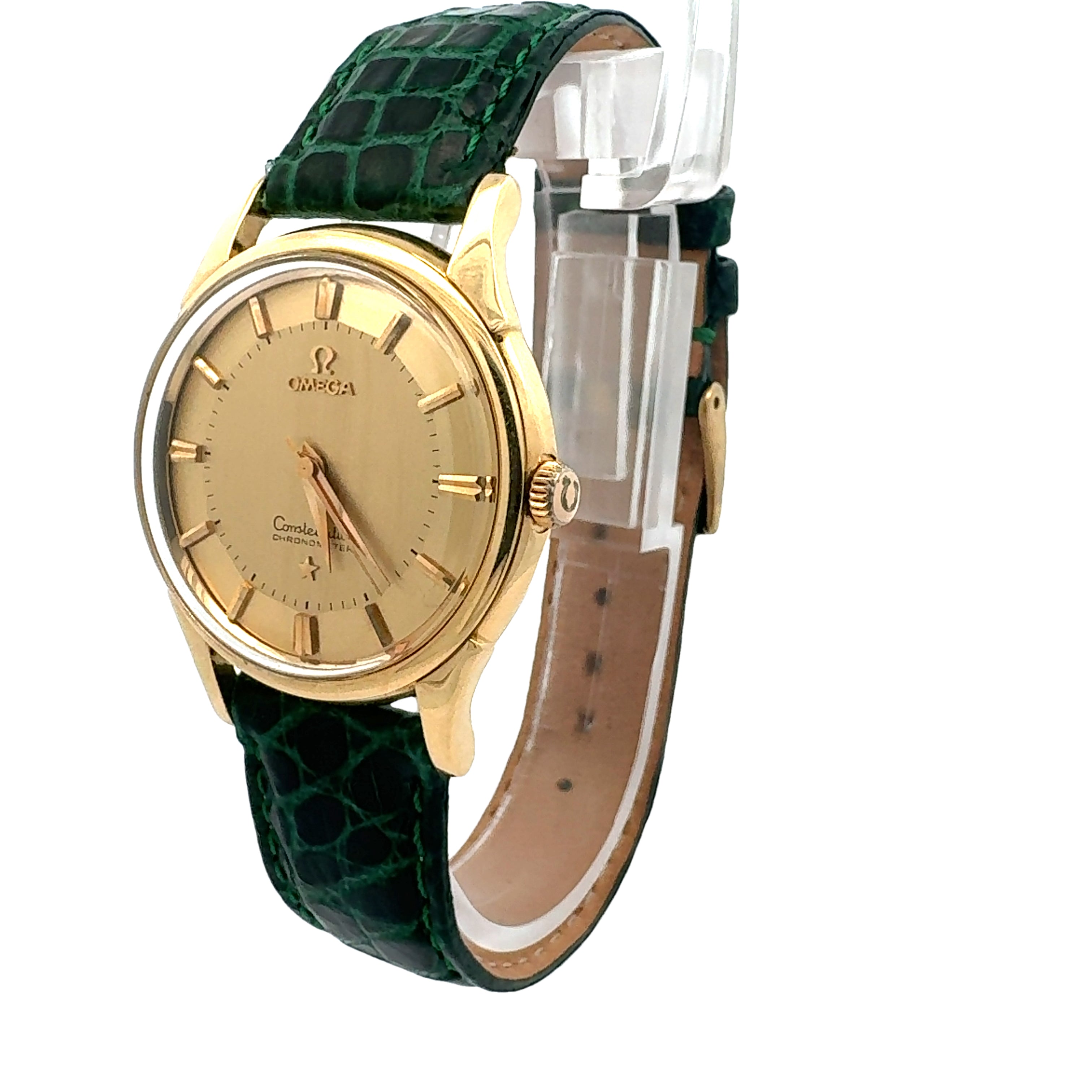 Omega 18ct Yellow Gold Constellation Pie Pan Deluxe reference