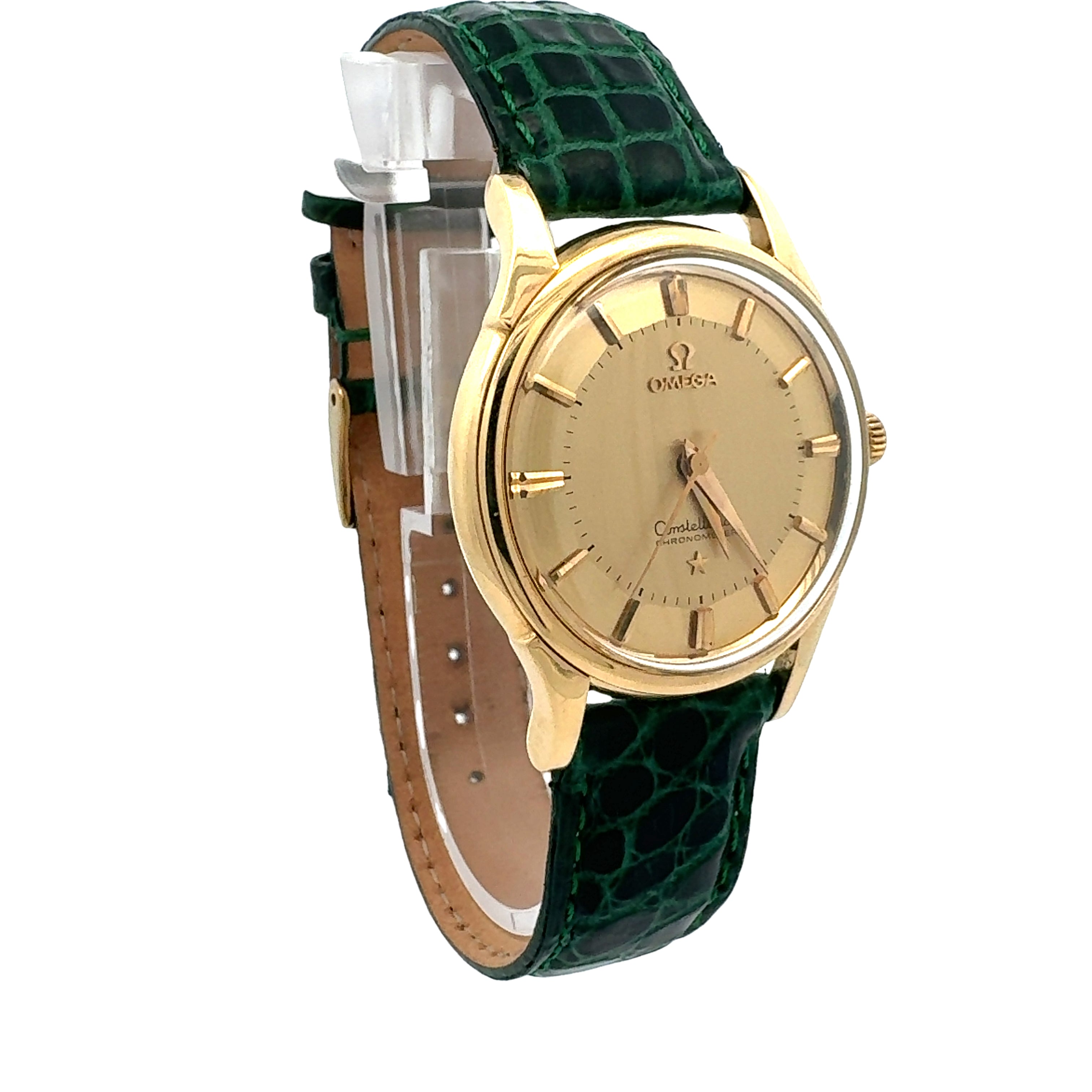 Omega 18ct Yellow Gold Constellation Pie Pan Deluxe reference