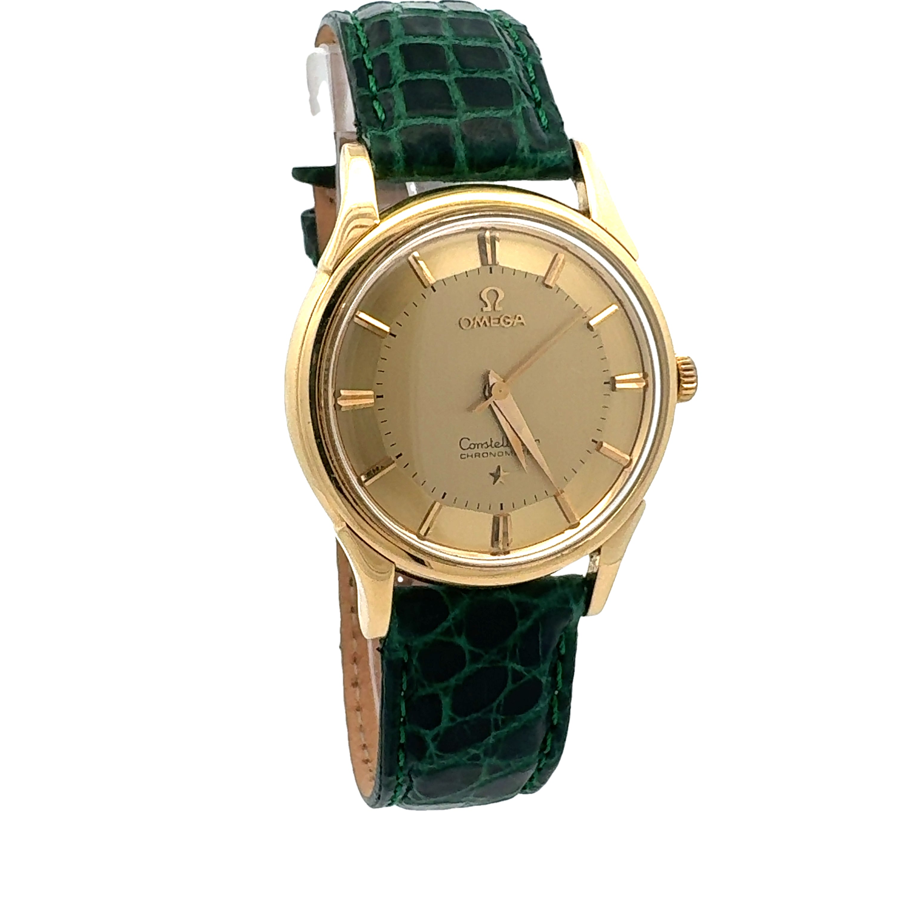 Omega 18ct Yellow Gold Constellation Pie Pan Deluxe reference