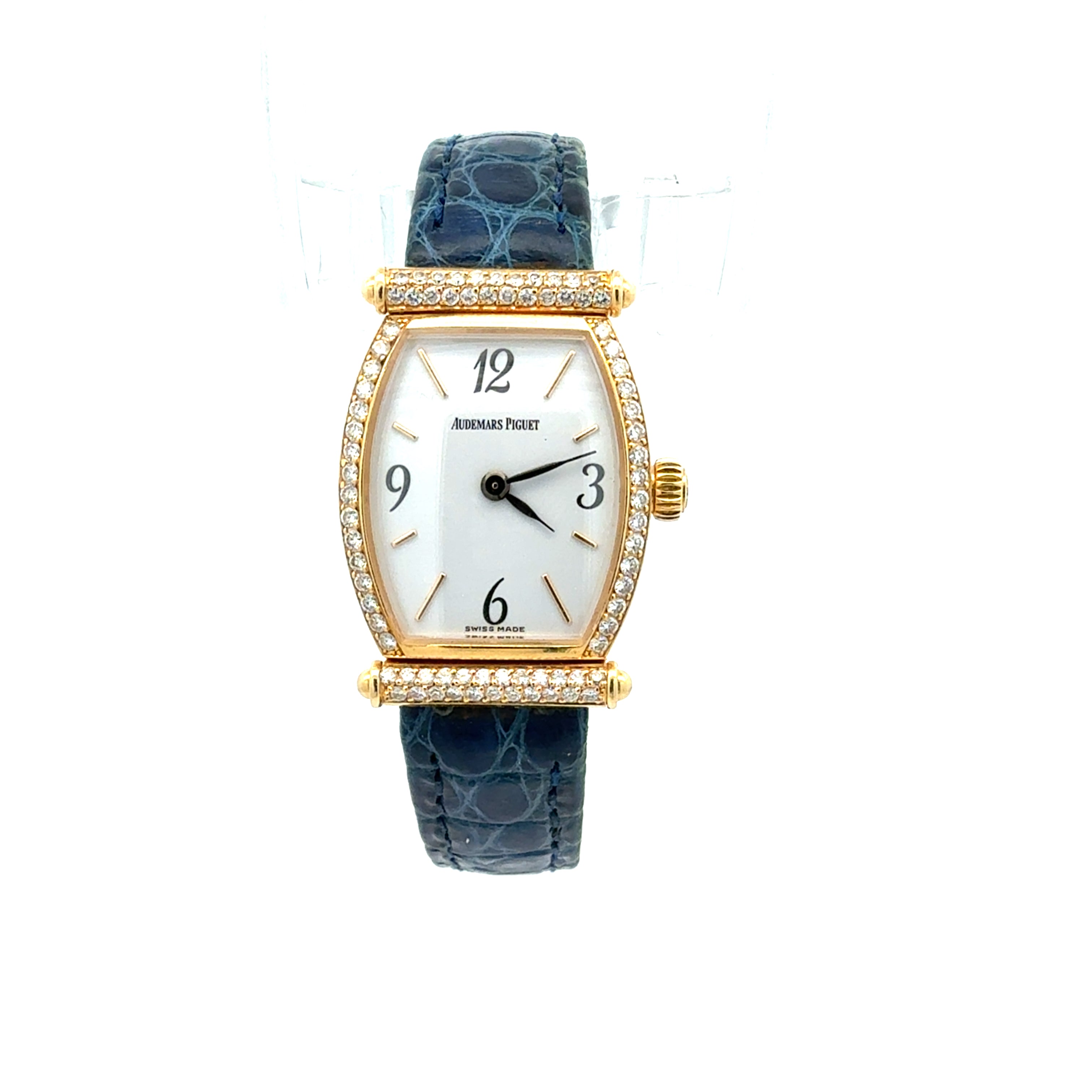 Audemars Piguet Carnegie Tonneau Ref.67003BA Factory Diamonds