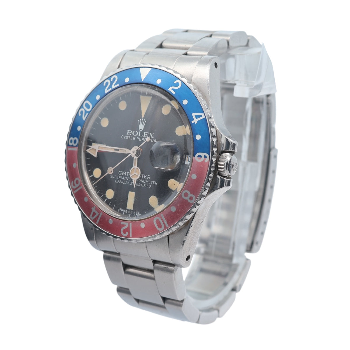 Rolex GMT Master II Pepsi reference 16750 Transitional Model
