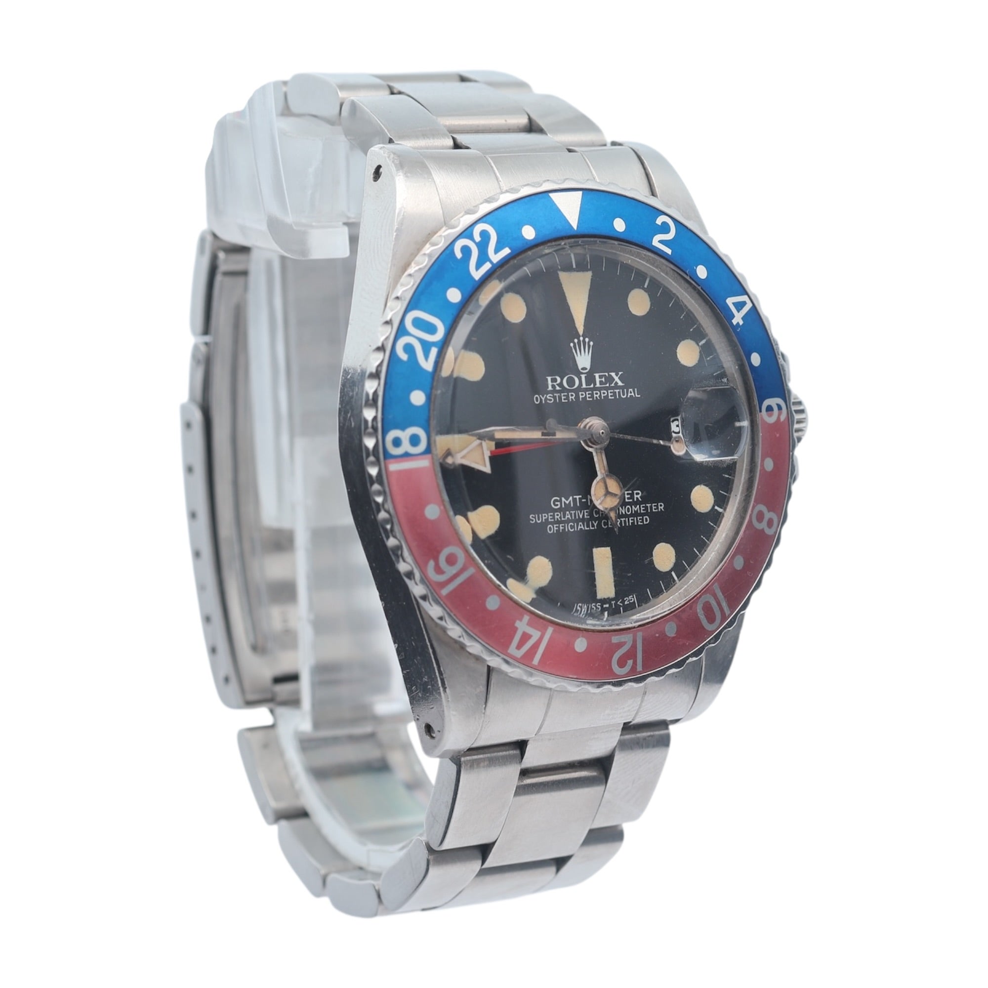 Rolex GMT Master II Pepsi reference 16750 Transitional Model