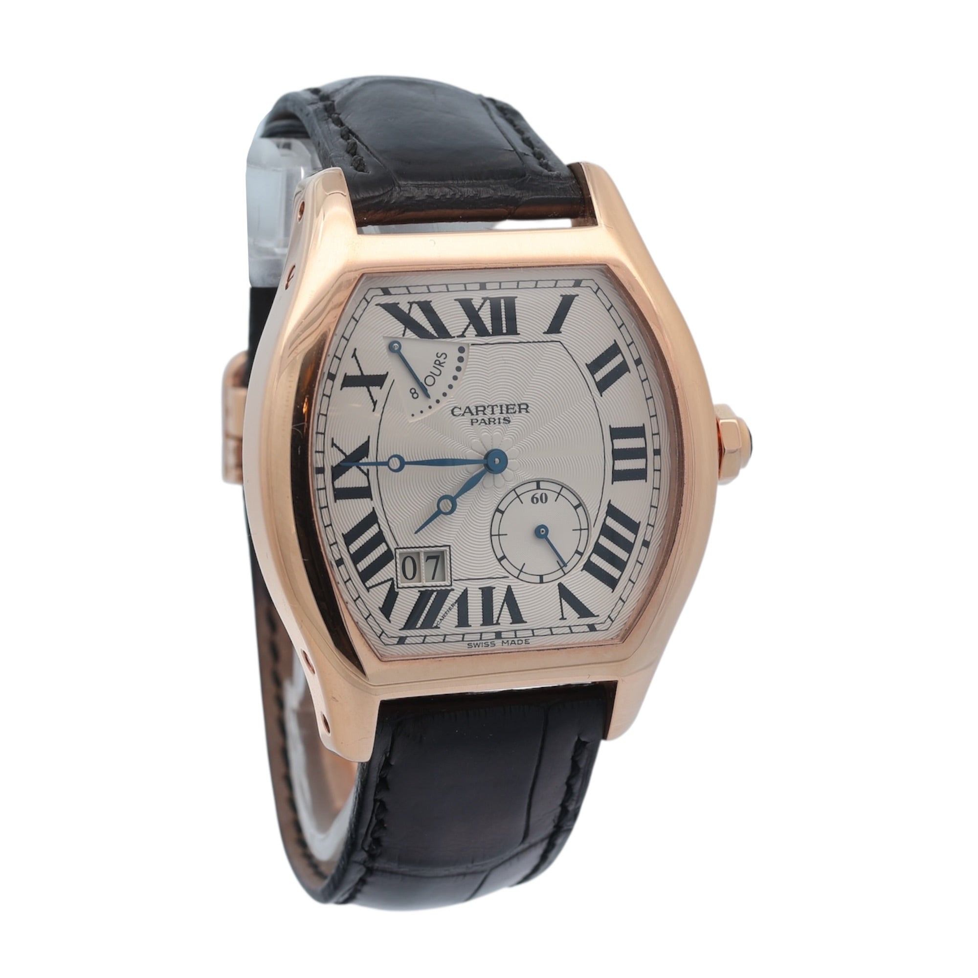 Cartier 18ct Rose Gold Tortue 8Days Collection Privee Cartier Paris reference 2760/ W1545851