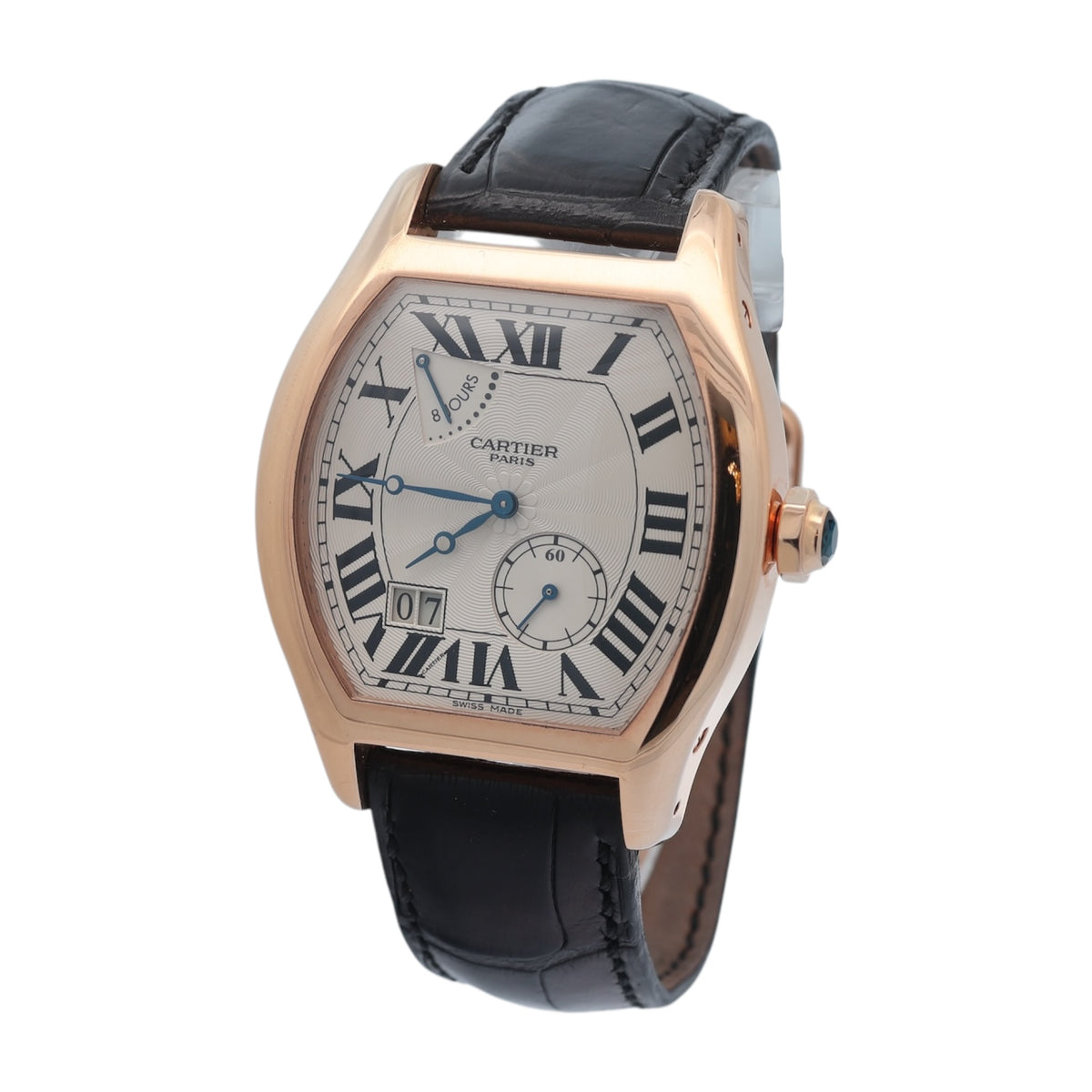 Cartier 18ct Rose Gold Tortue 8Days Collection Privee Cartier Paris reference 2760/ W1545851