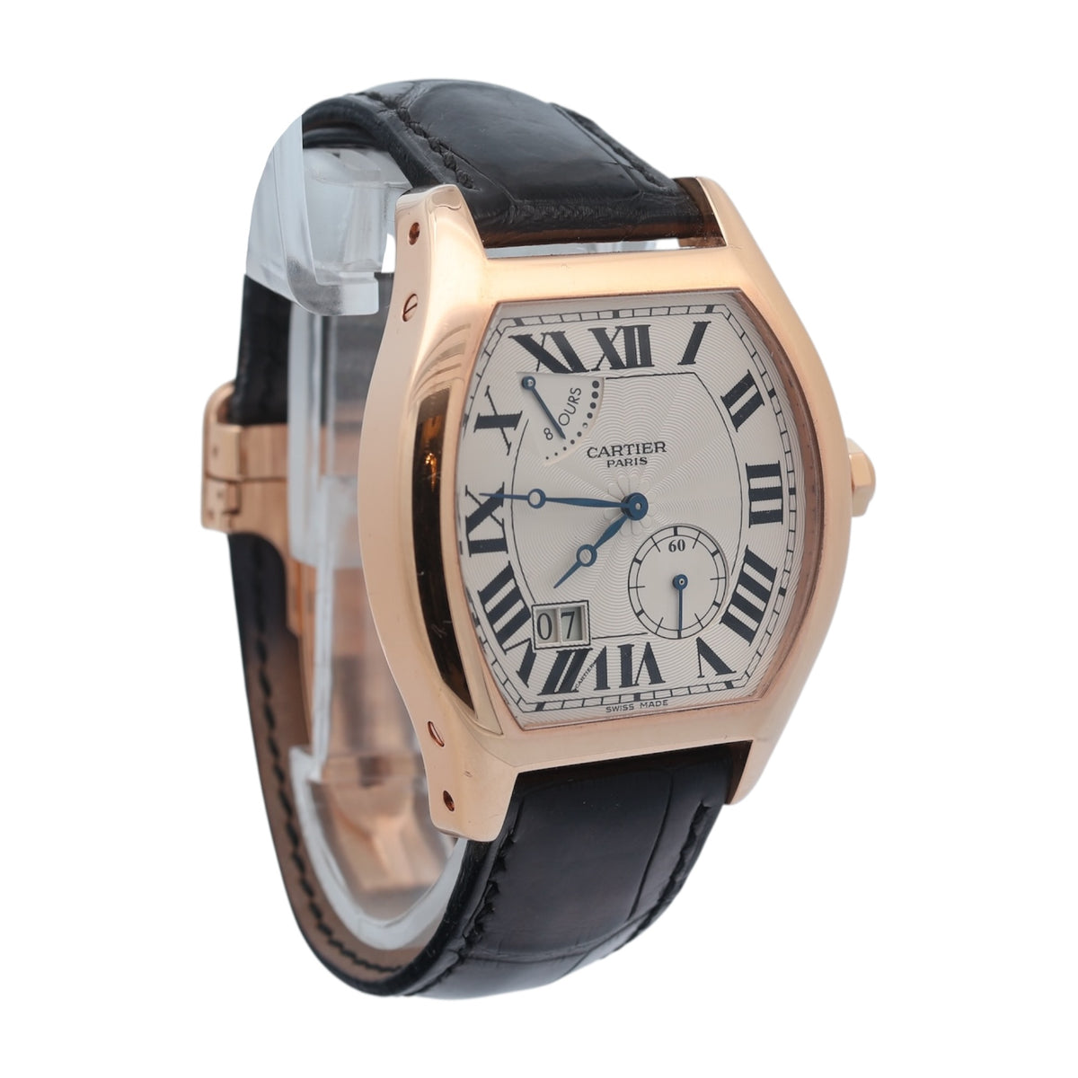 Cartier 18ct Rose Gold Tortue 8Days Collection Privee Cartier Paris reference 2760/ W1545851