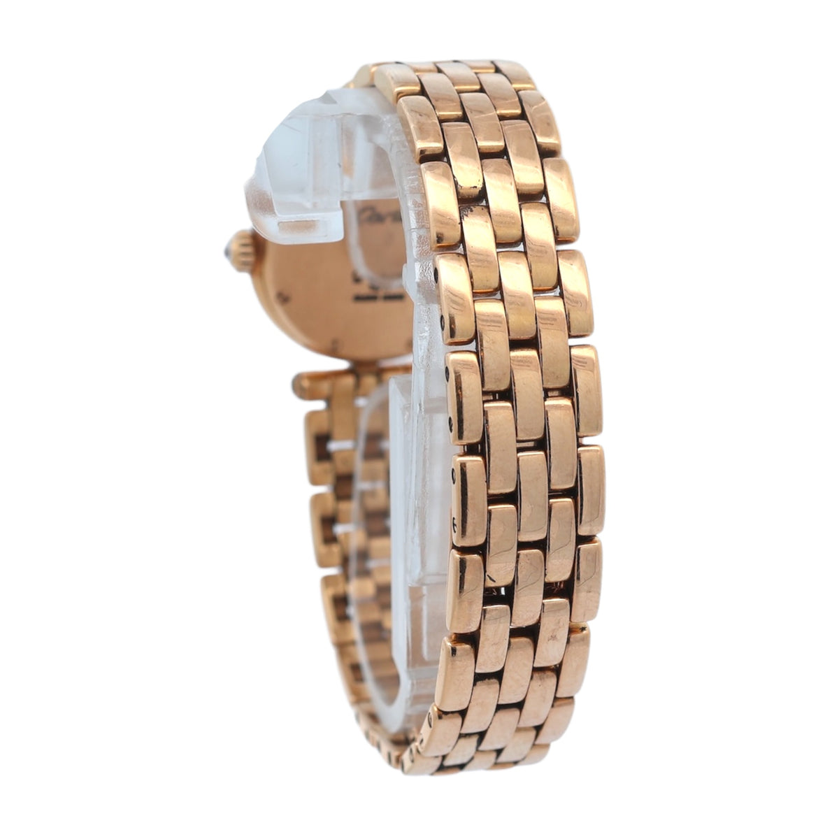 Cartier 18ct Yellow Gold Panthere Ronde reference 866925 Factory Diamonds and Mop Sunrise Dial