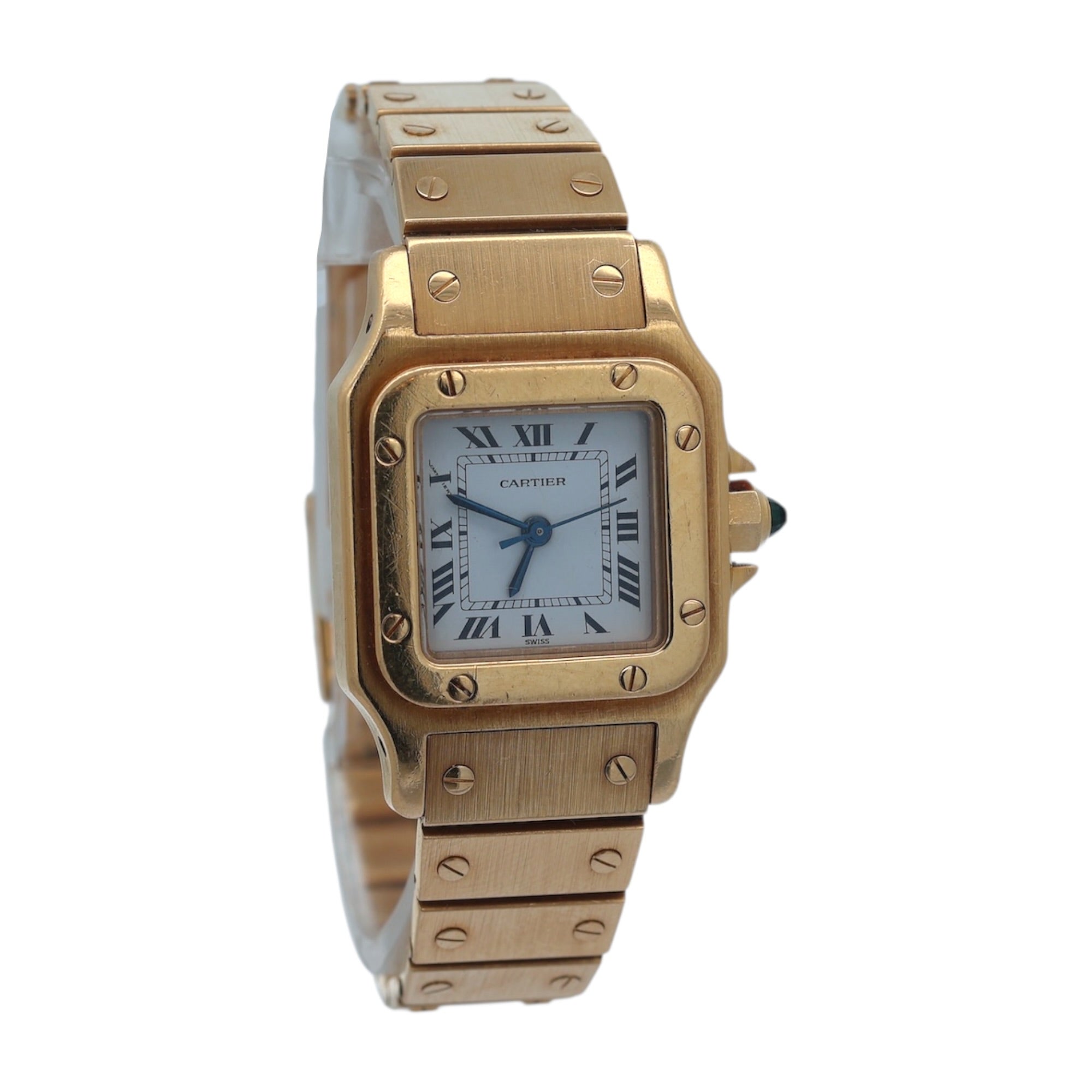 Cartier 18ct Gold Santos Carree reference 0910