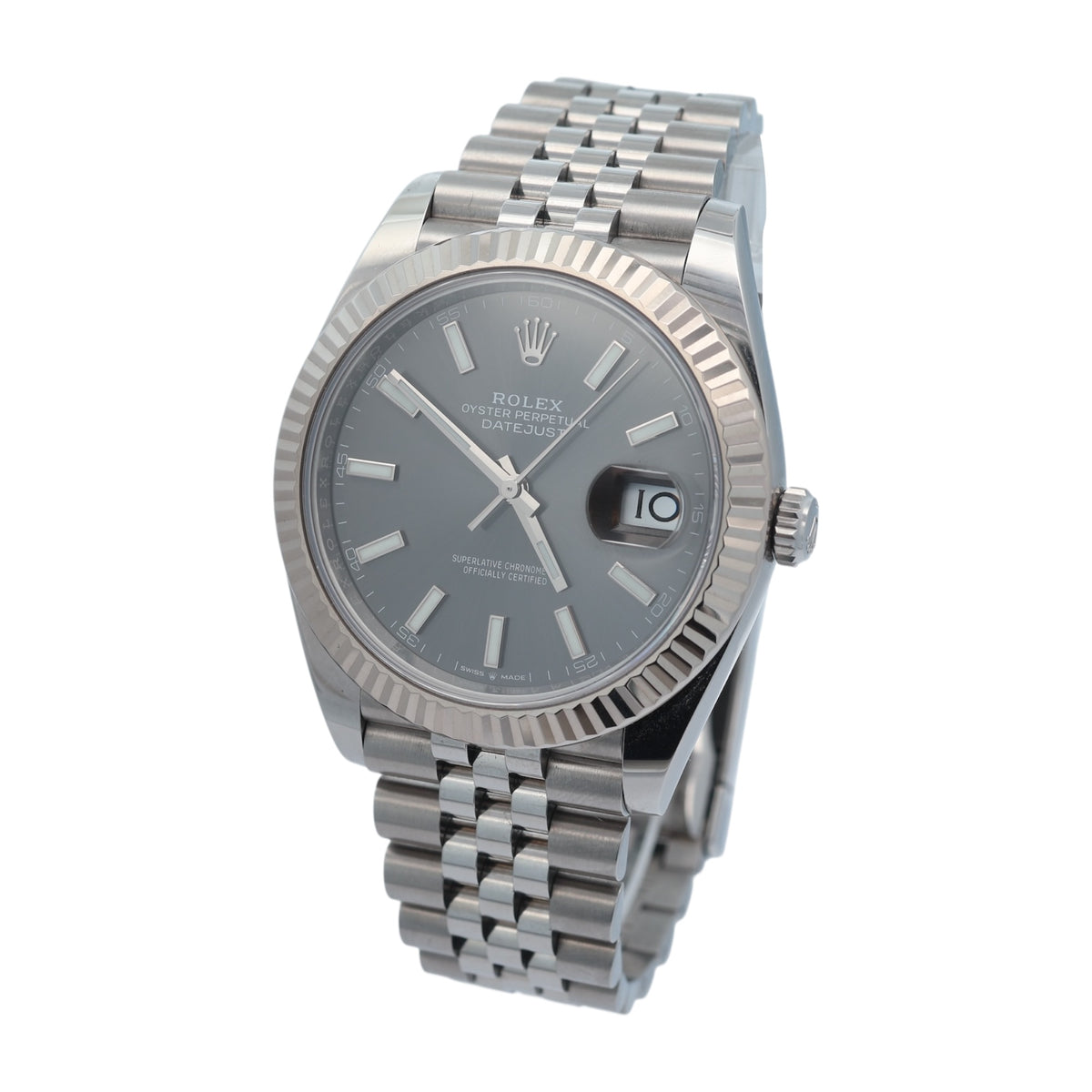 Rolex Datejust 41 reference 126334 Rhodium Dial