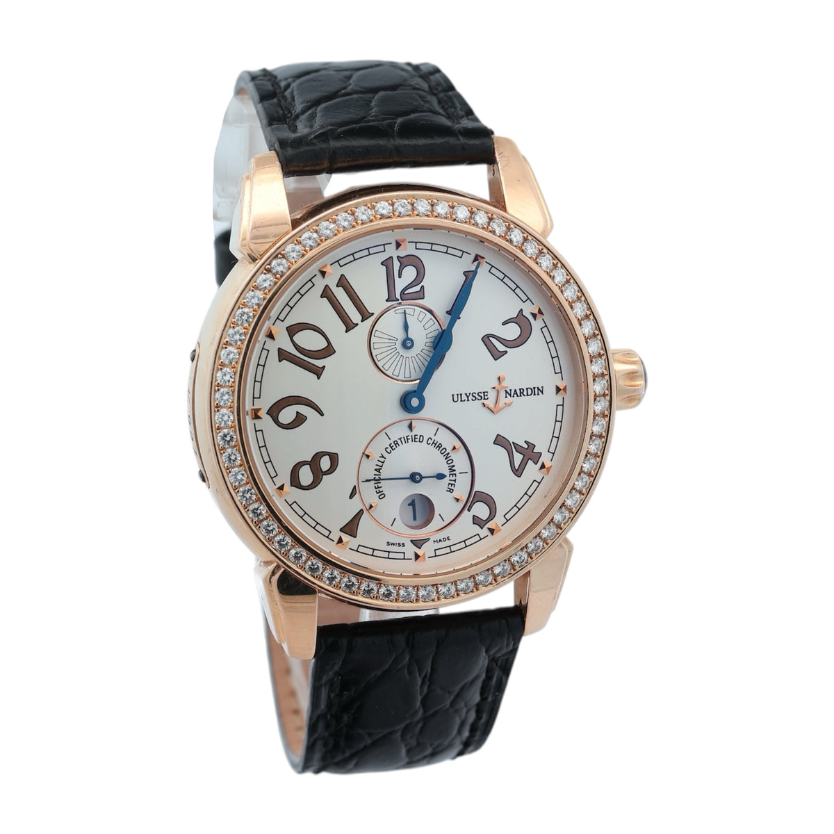 Ulysse Nardin 18ct Gold Classic reference 276-88 Factory Diamond Bezel
