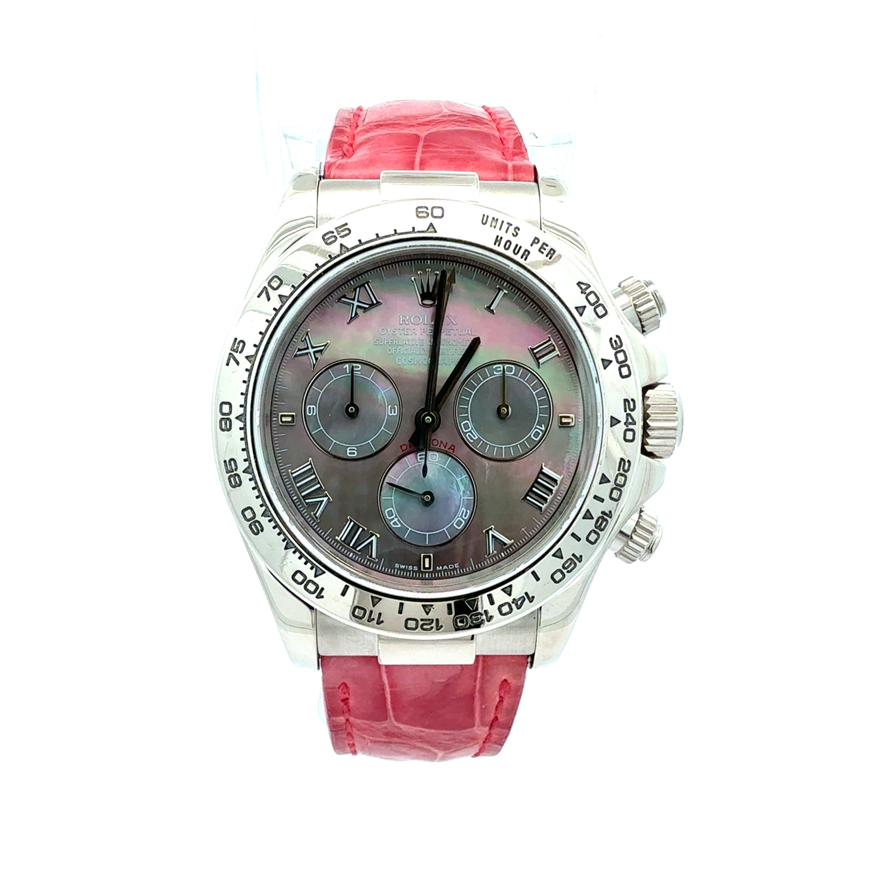 Rolex 18ct White Gold Daytona reference 116519 Factory Tahitian MOP Dial