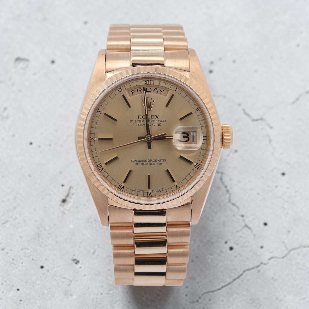 Rolex 18ct Yellow Gold Day Date reference 18038