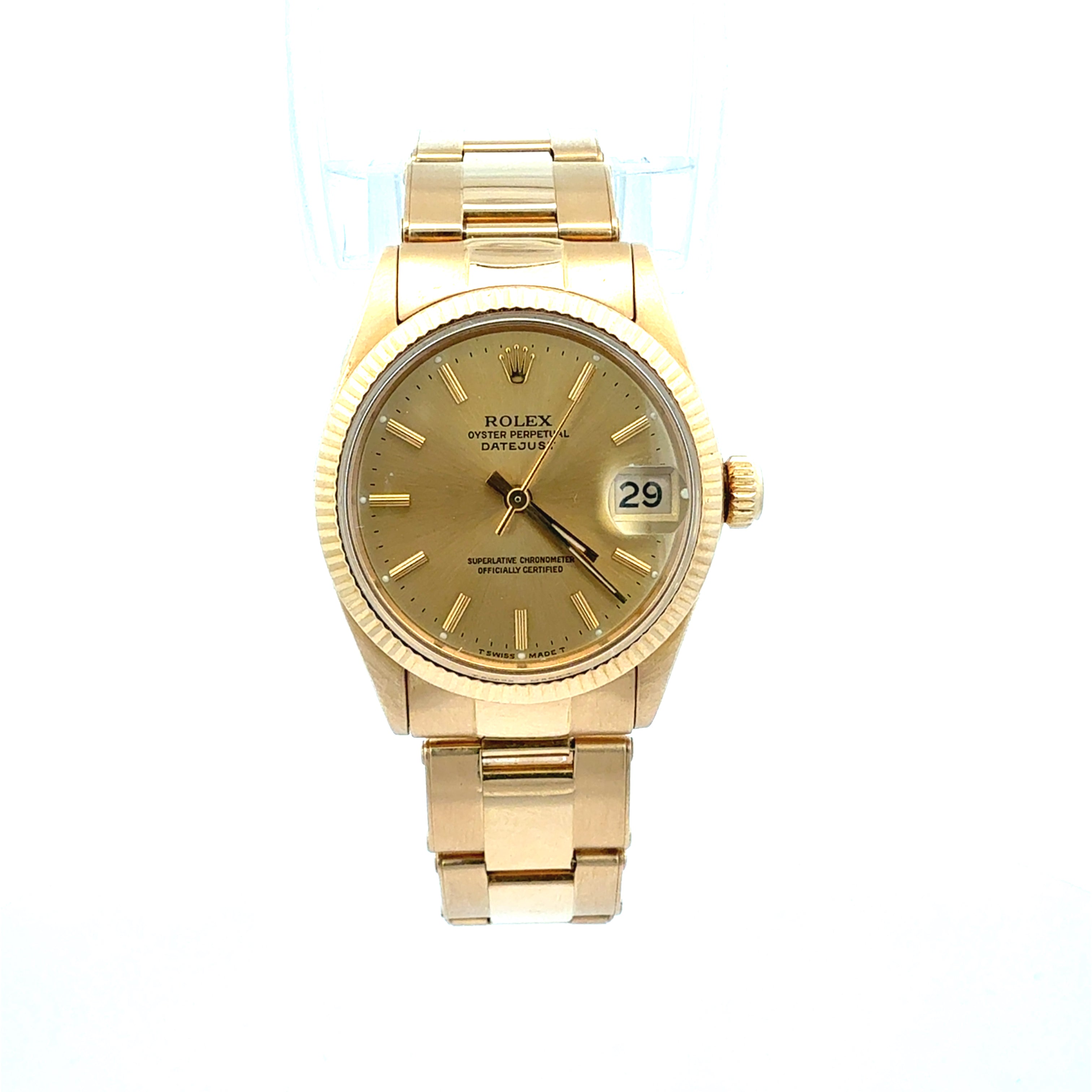 Rolex Datejust 31 reference 6827 18ct Gold