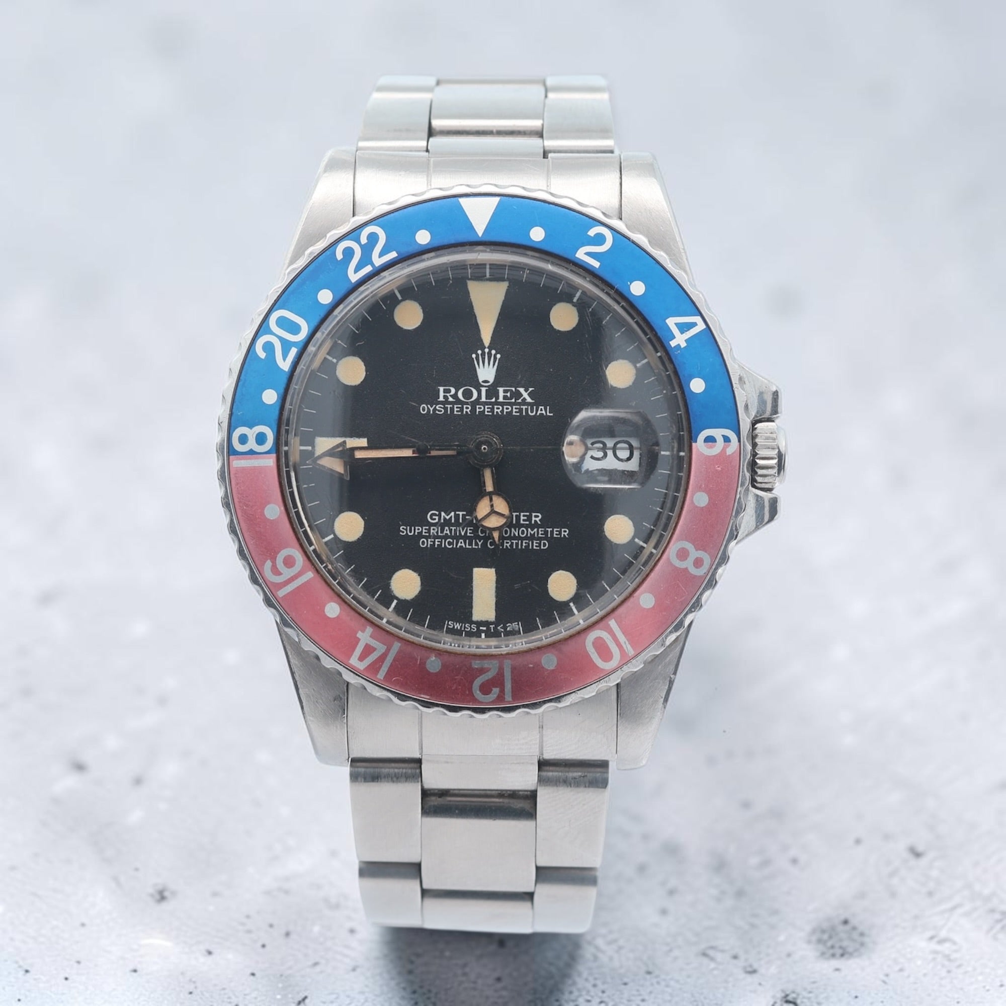 Rolex GMT Master II Pepsi reference 16750 Transitional Model