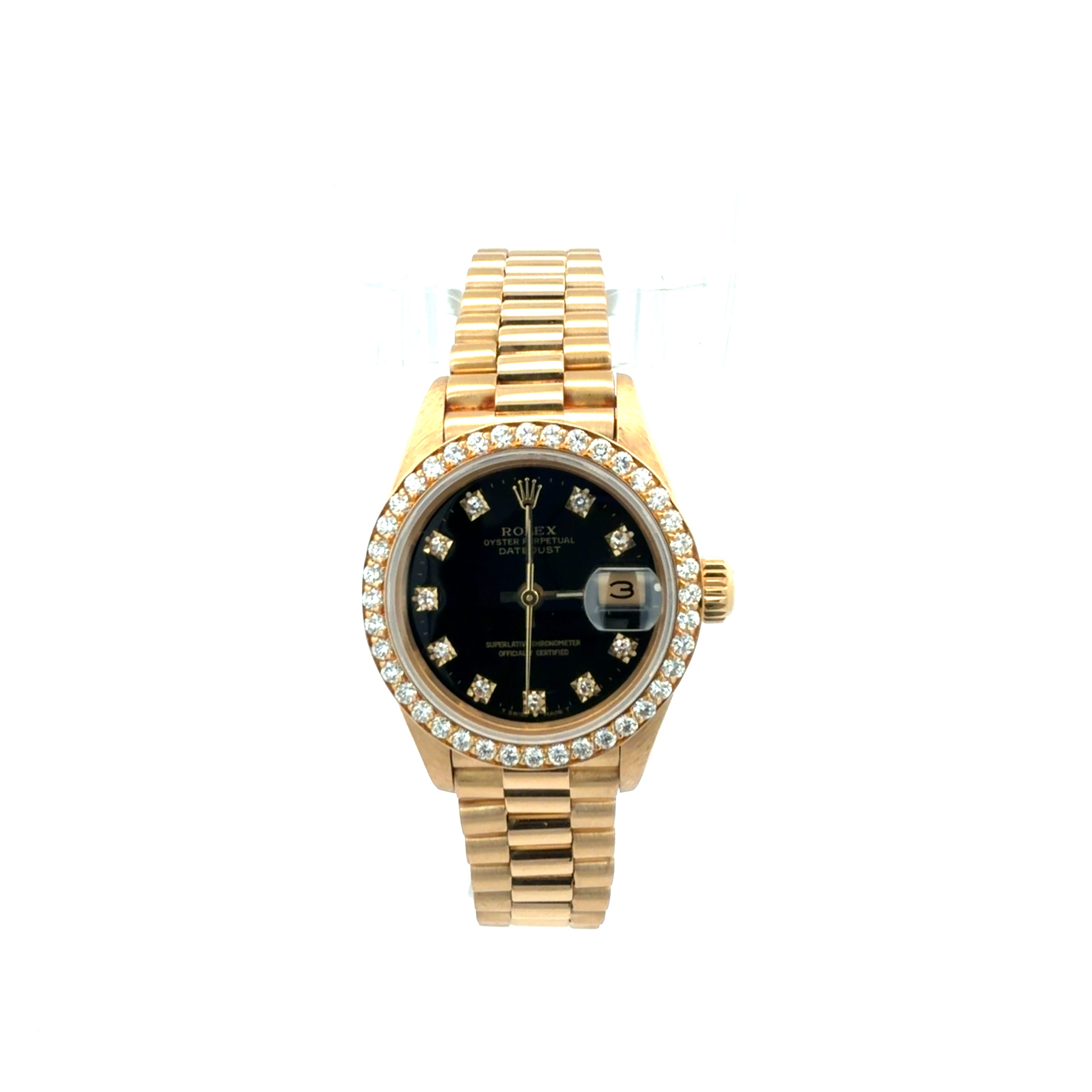 Rolex Lady Datejust reference 69138 Factory Diamond Dial and Bezel
