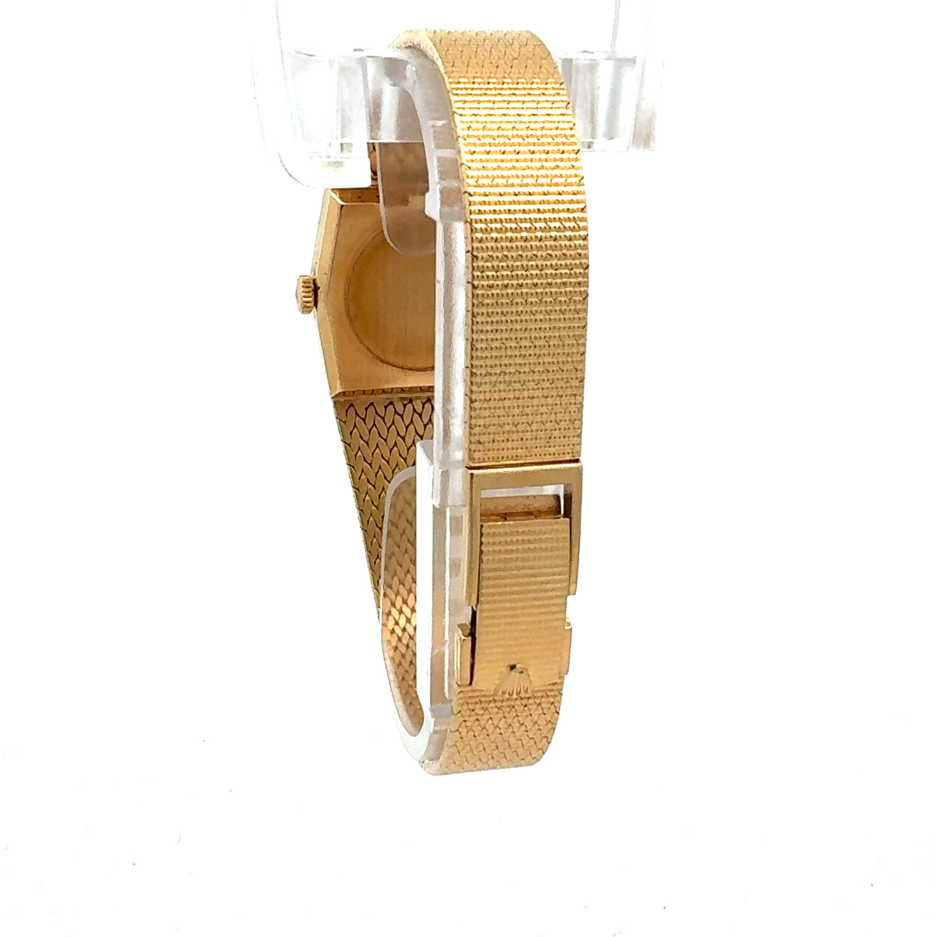 Rolex 18ct Yellow Gold Cellini reference 4121 With Factory Mother of Pearl and Diamond Dial