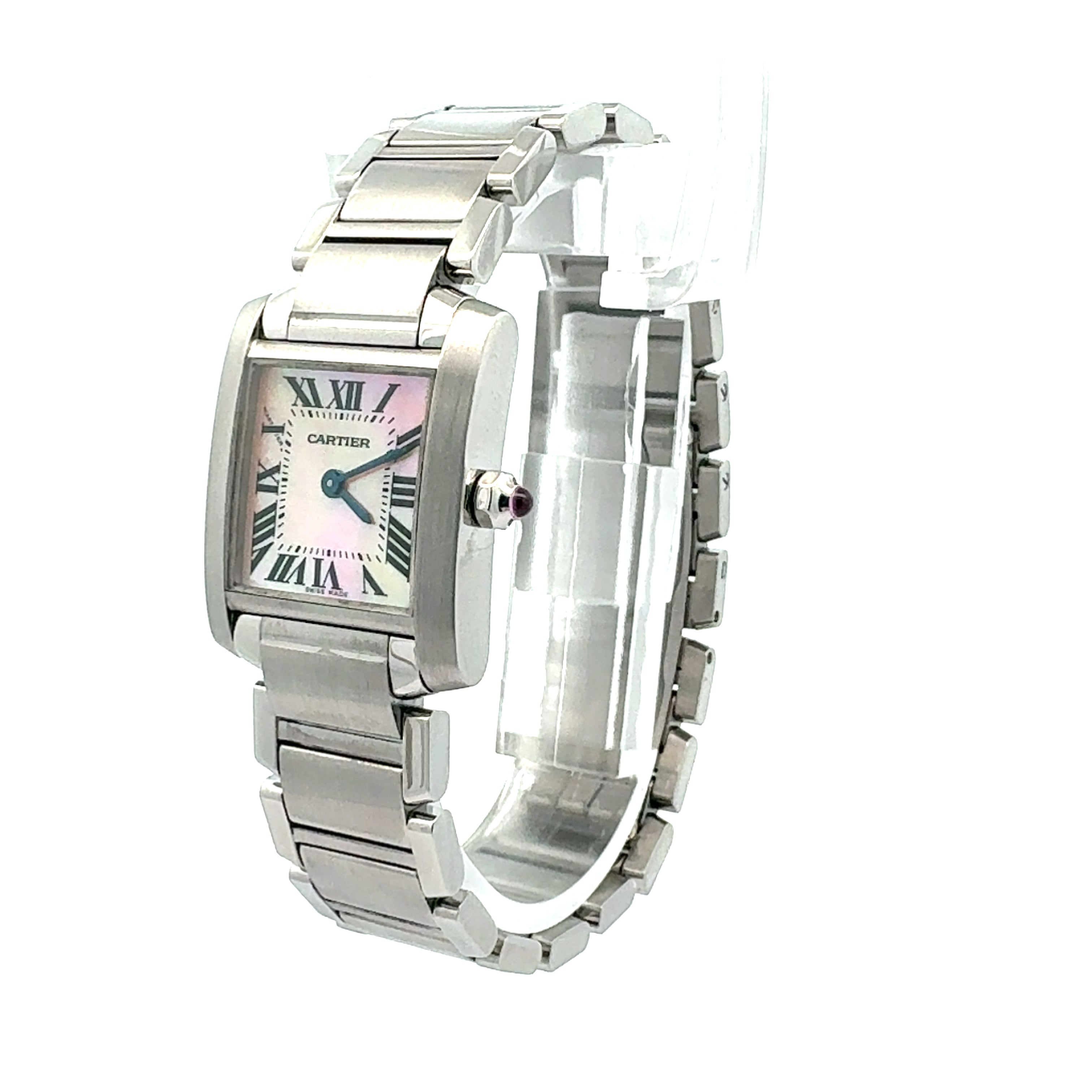 `Cartier Tank Francaise reference W51008Q3/2384 Factory Mother of Pearl