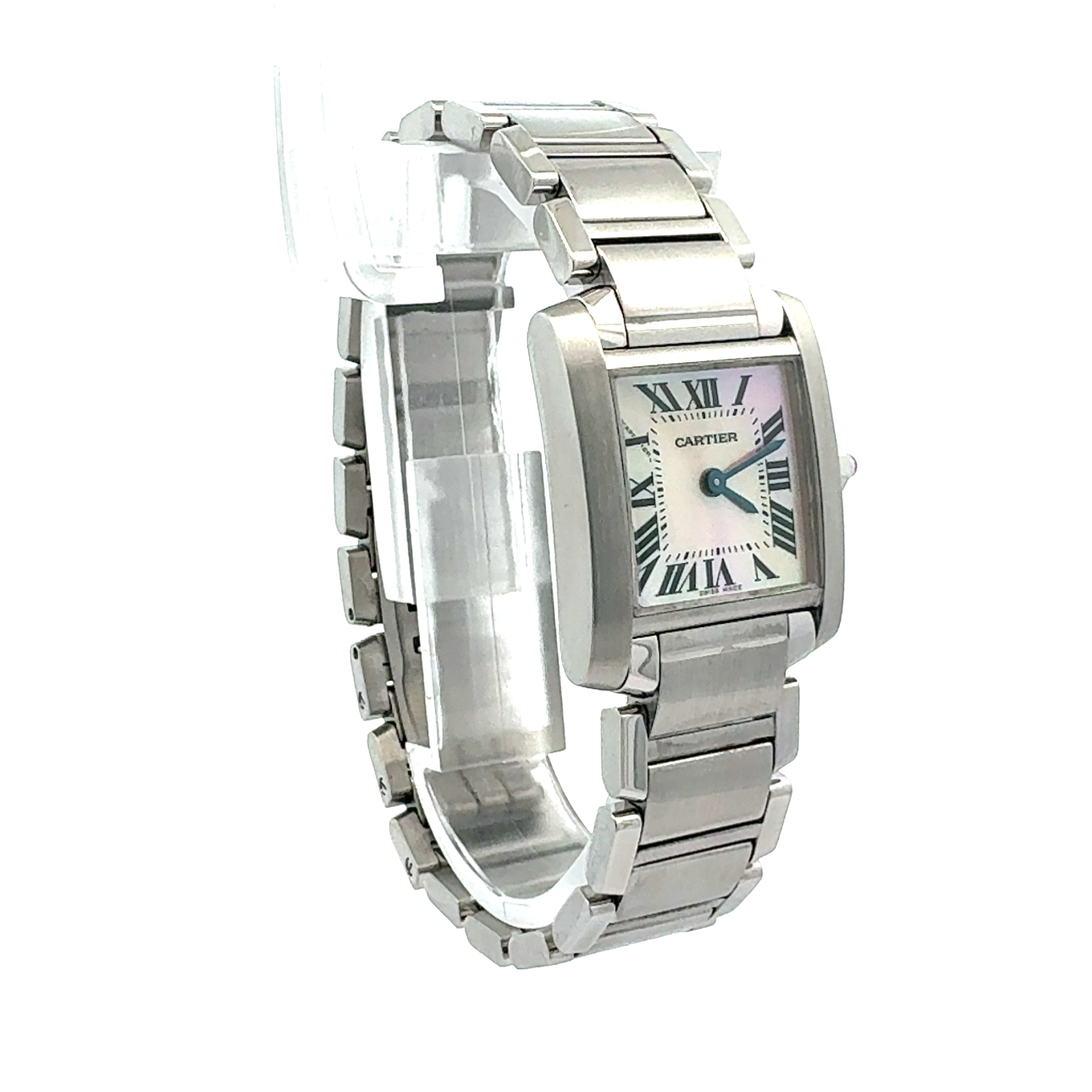 `Cartier Tank Francaise reference W51008Q3/2384 Factory Mother of Pearl