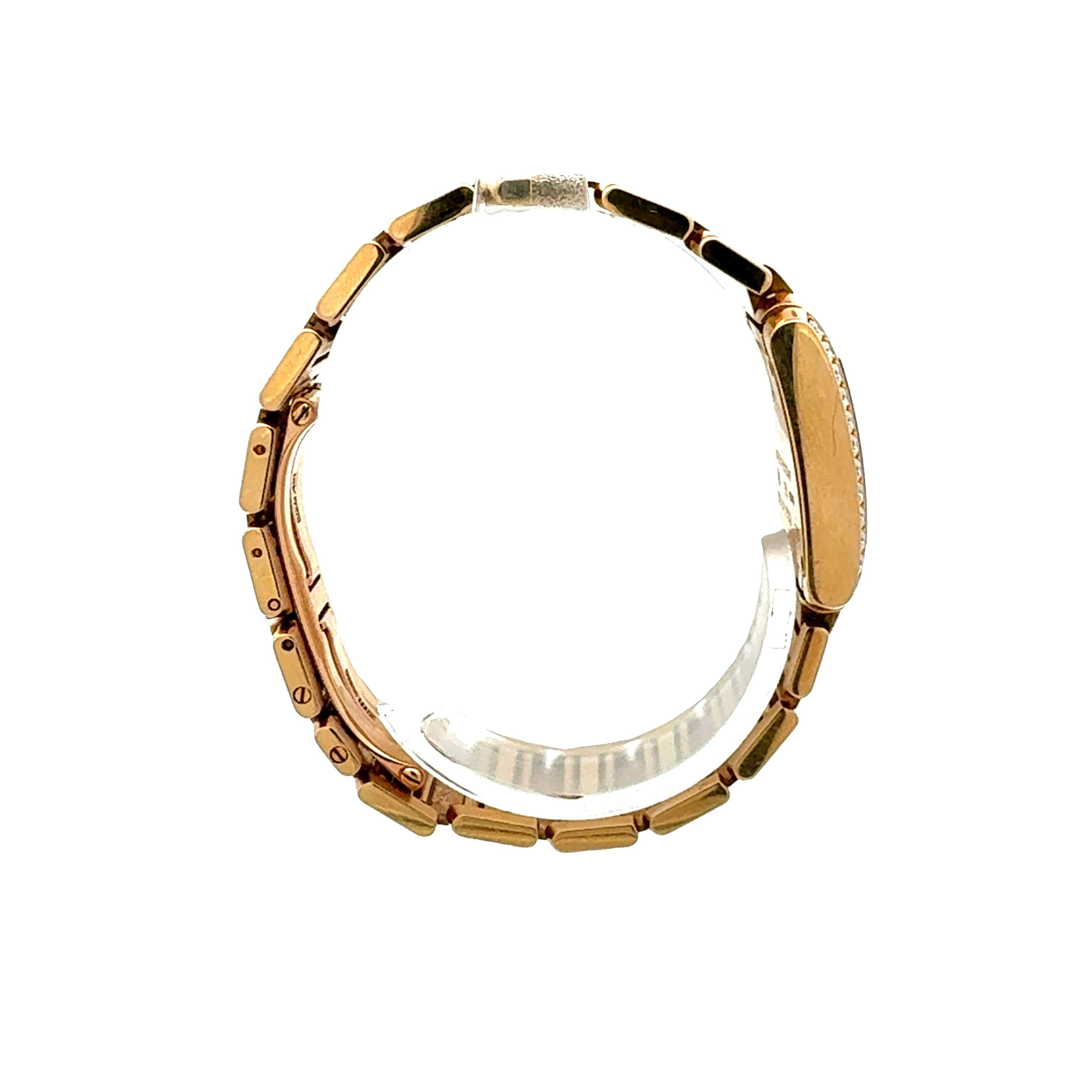 Cartier 18ct Yellow Gold Tank Francaise 2385 Factory Diamonds