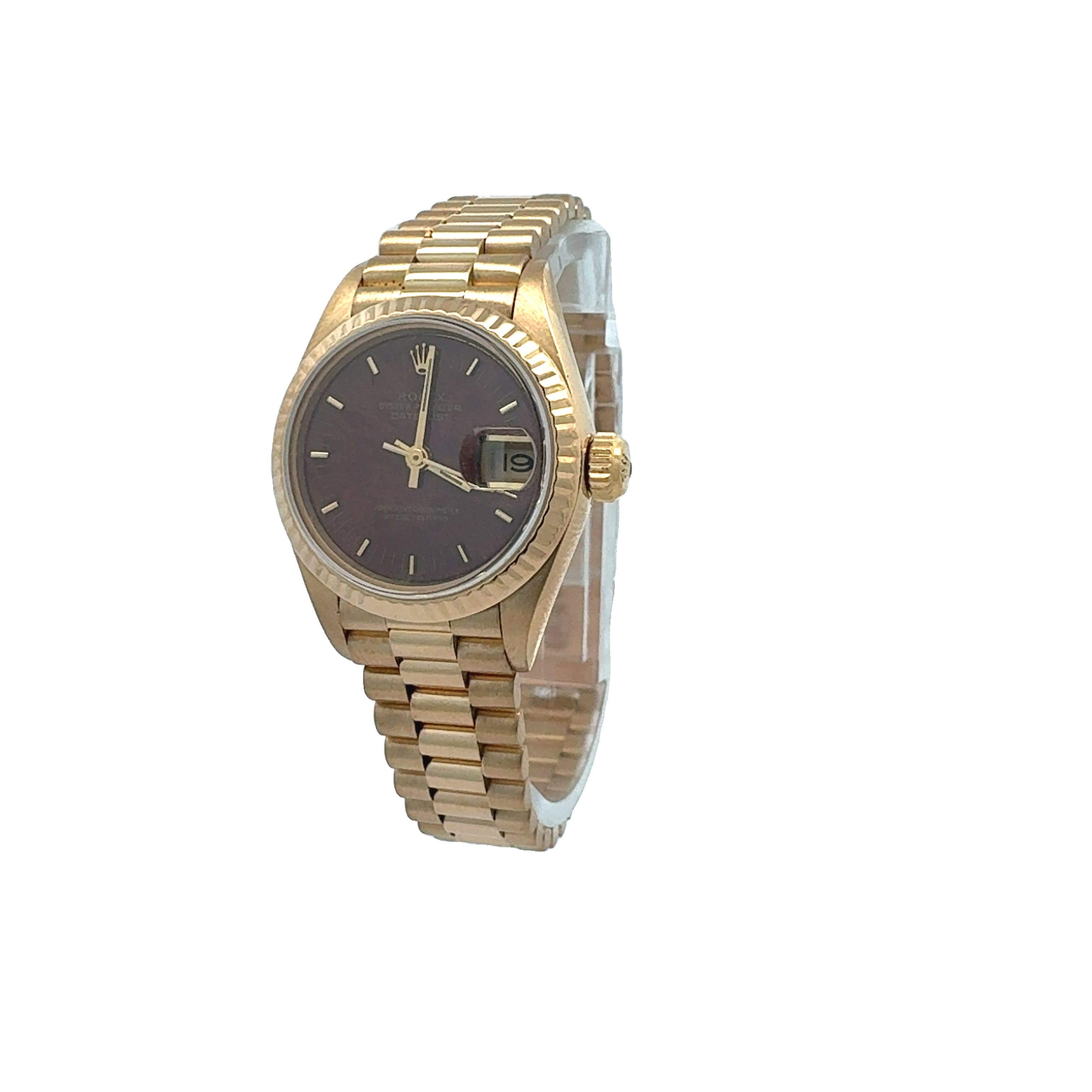Rolex Lady Datejust reference 69178 Factory Burl Wood Dial