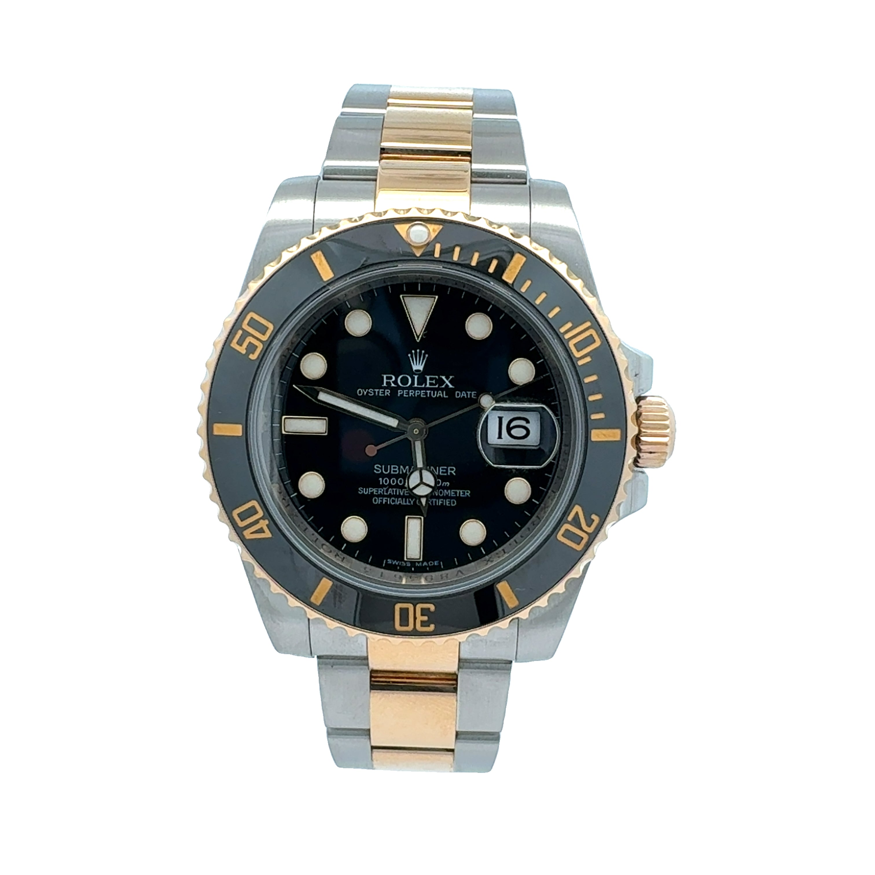 Rolex Steel and Yellow Gold Submariner Date reference 116613LN