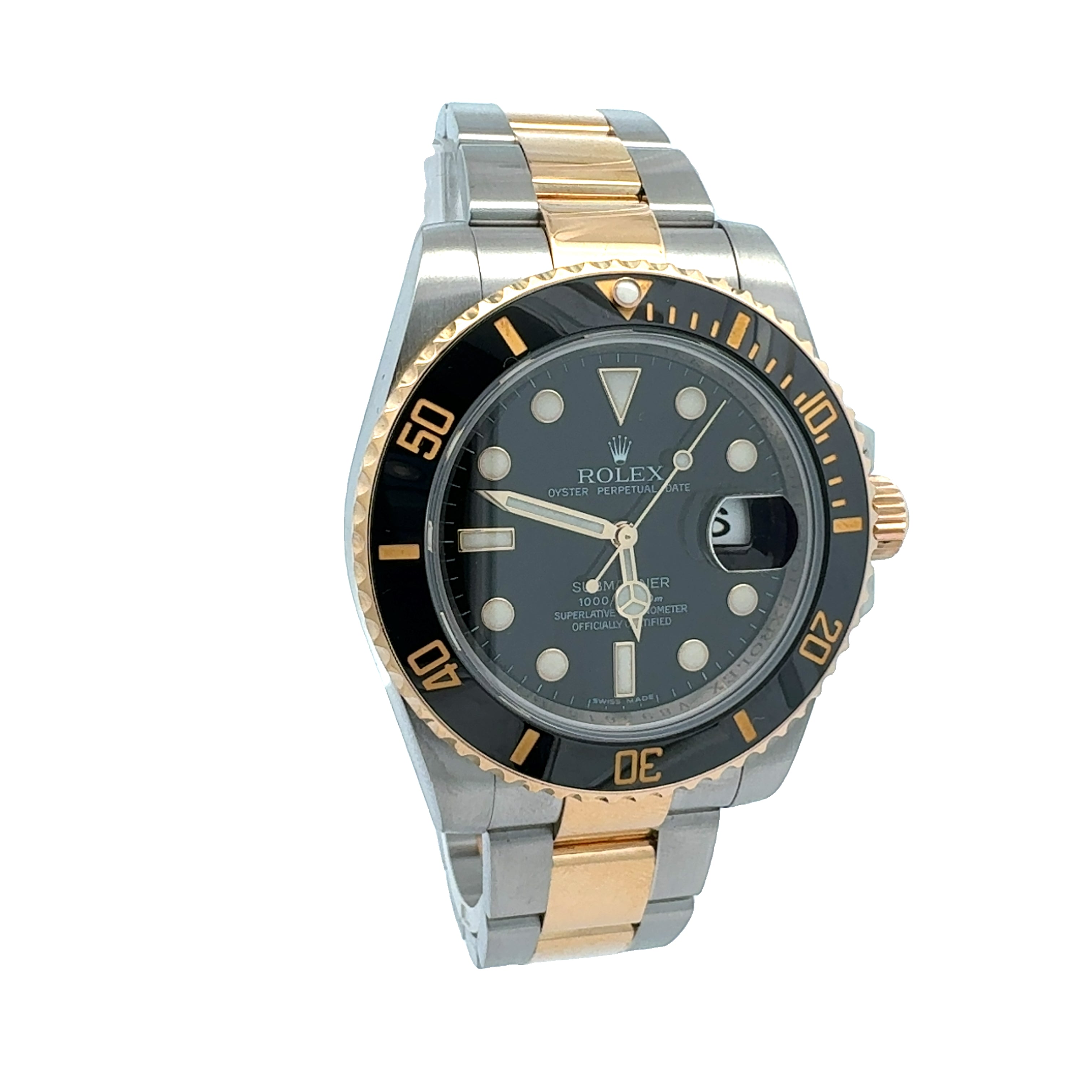Rolex Steel and Yellow Gold Submariner Date reference 116613LN