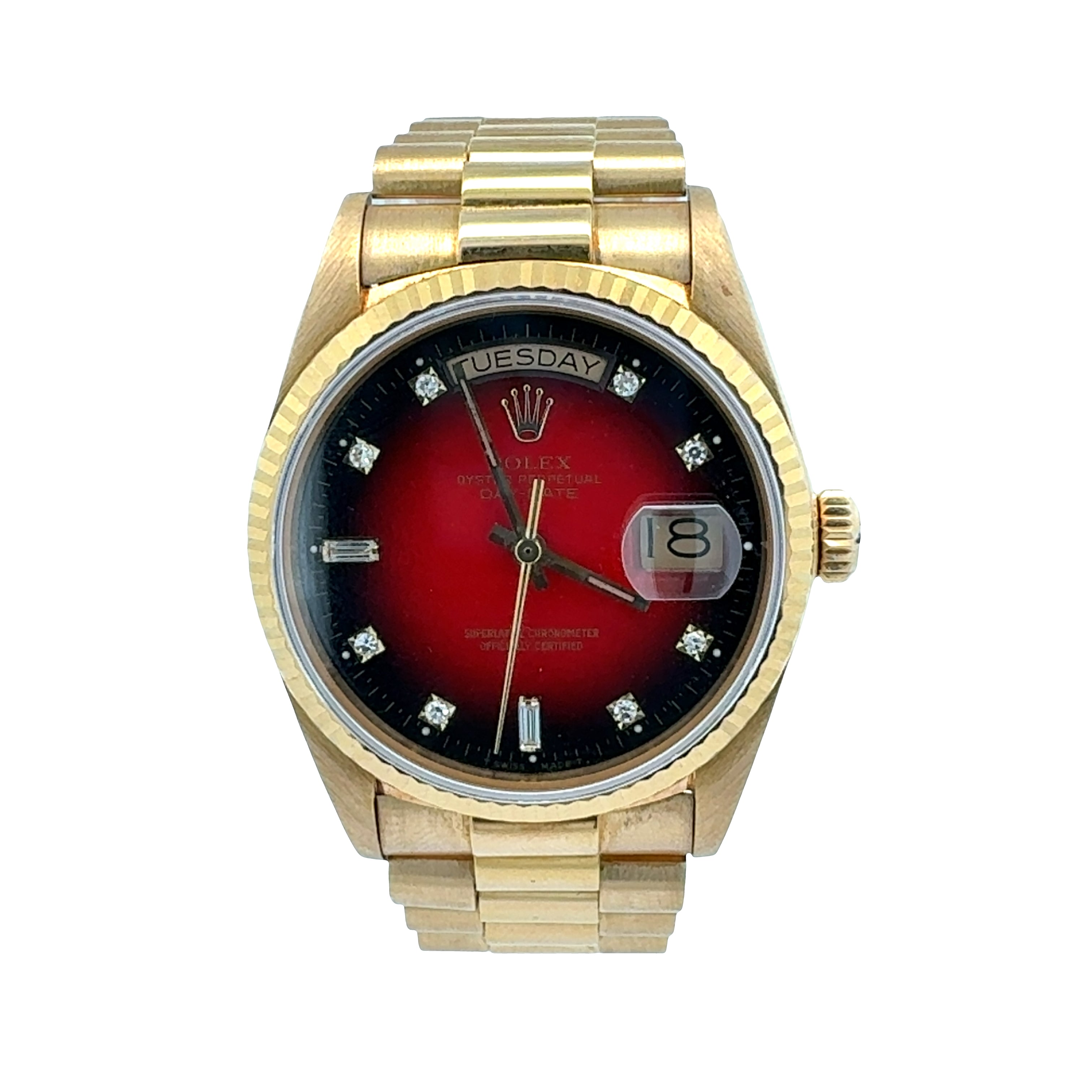 Rolex Day Date 36 reference 18038 Factory Vignette Diamond Dial