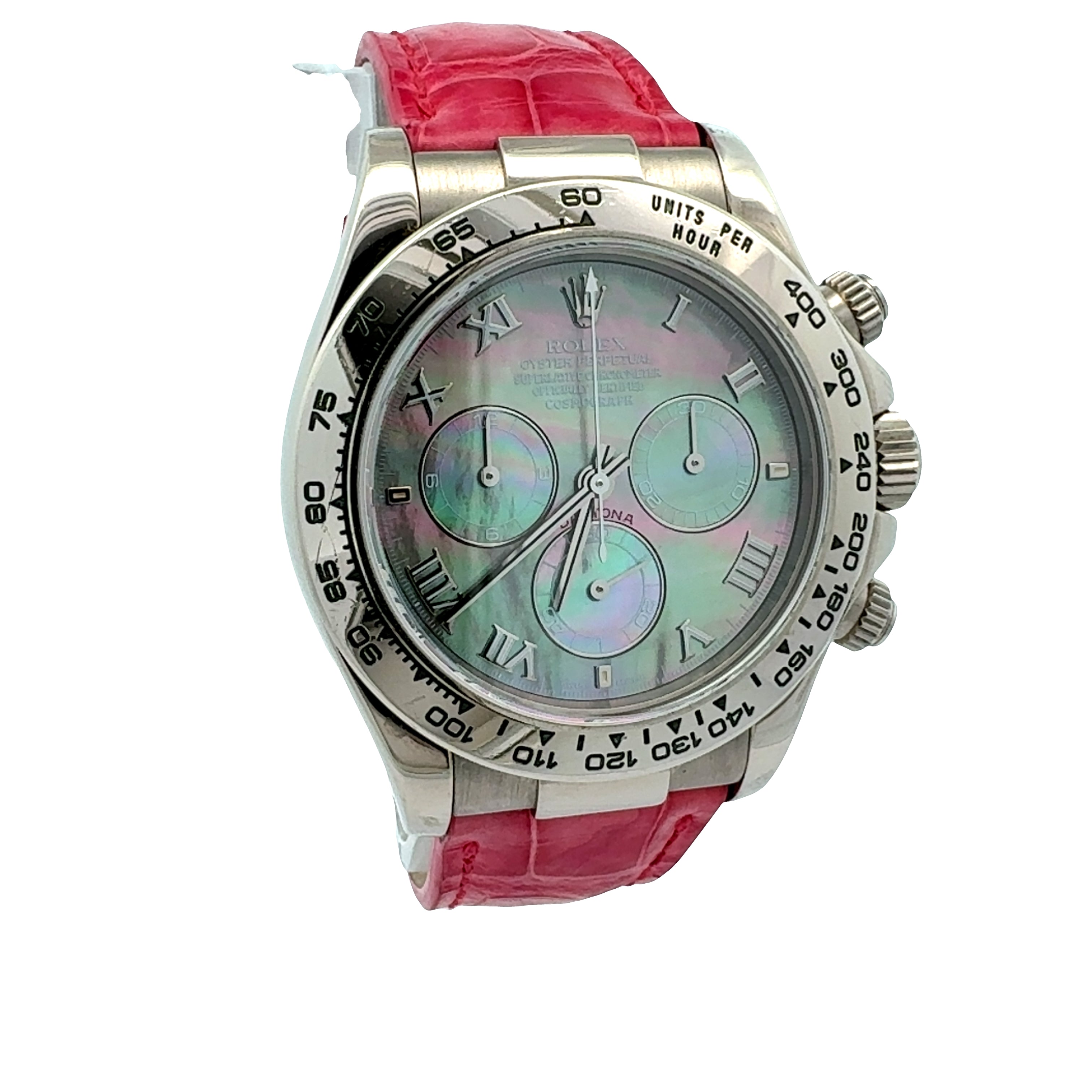 Rolex 18ct White Gold Daytona reference 116519 Factory Tahitian MOP Dial