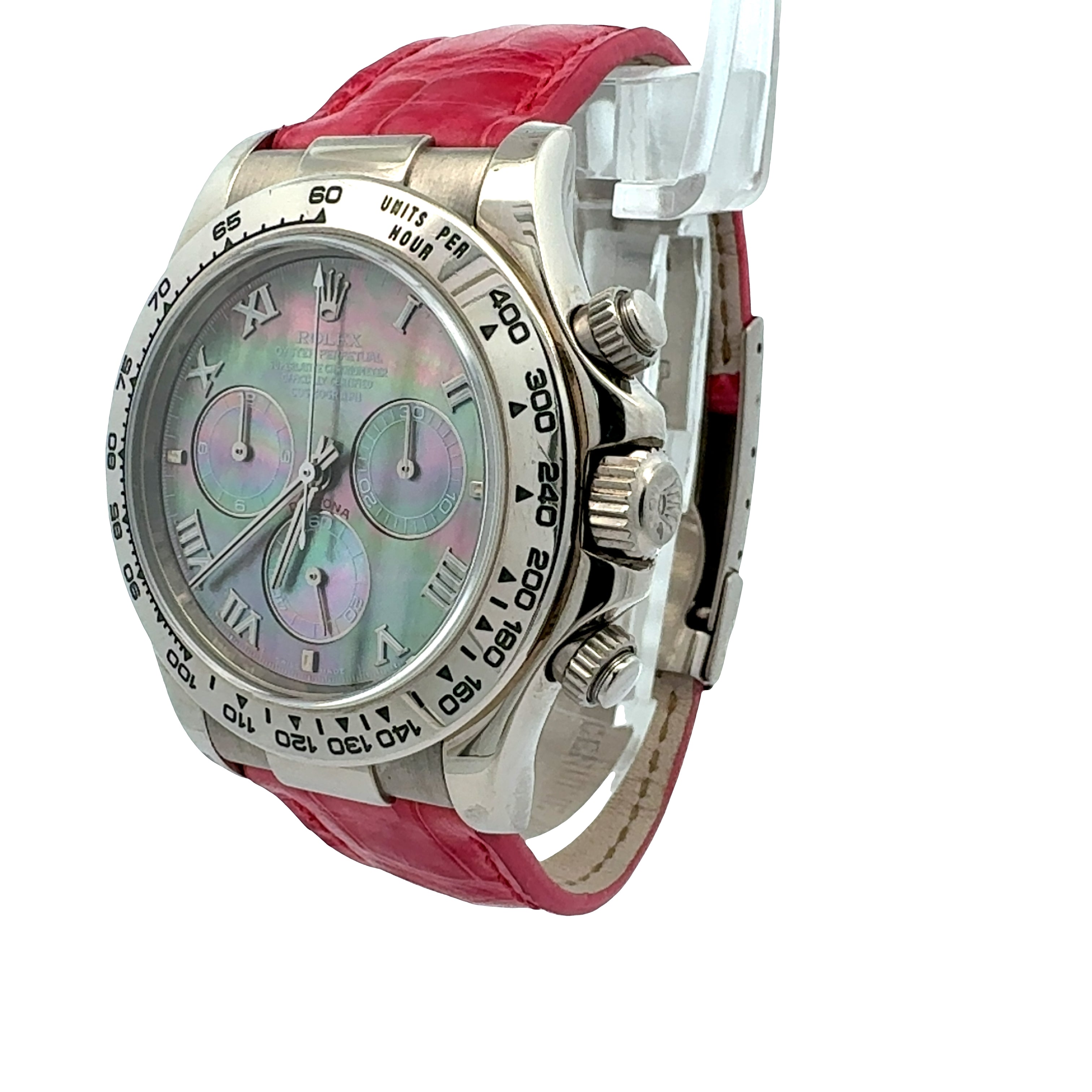 Rolex 18ct White Gold Daytona reference 116519 Factory Tahitian MOP Dial