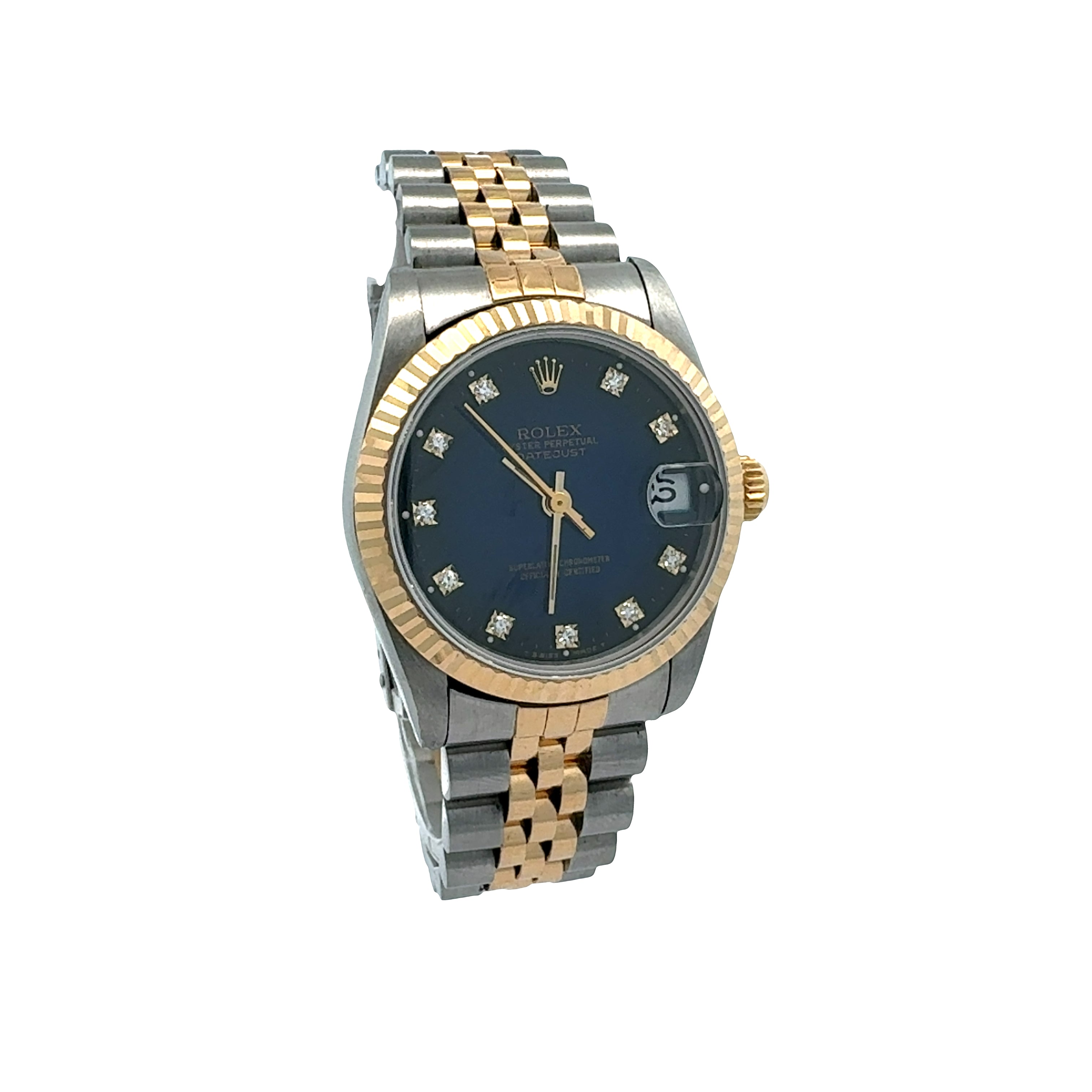Rolex Datejust 31 reference 68273 Blue Vignette Diamond Dial