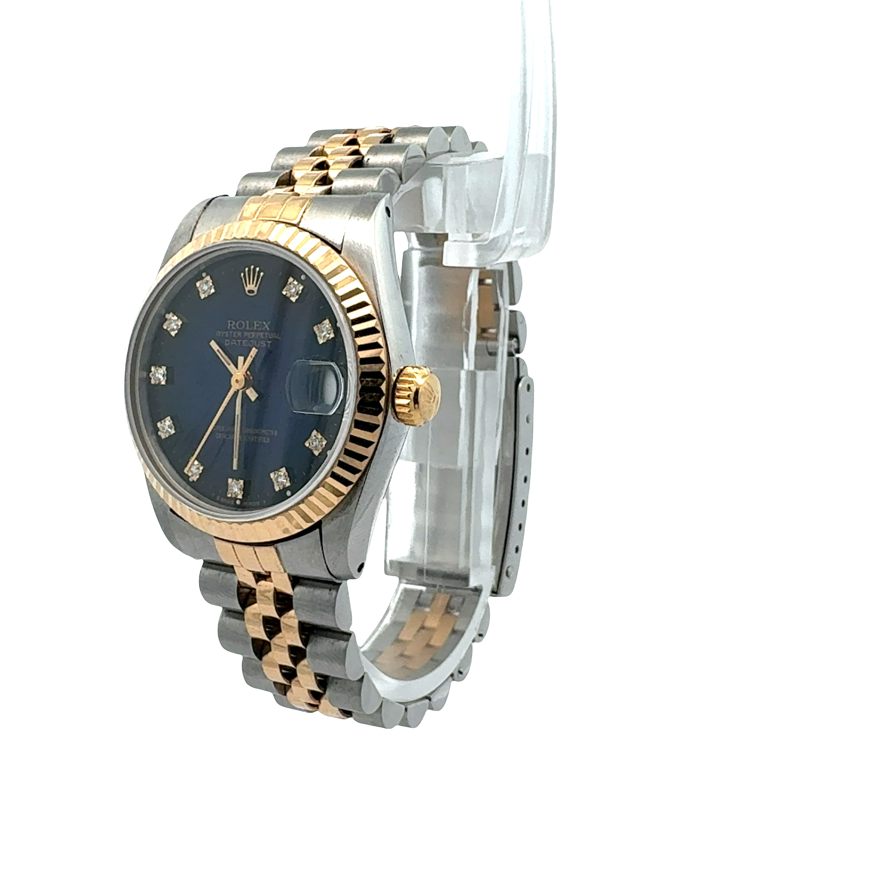 Rolex Datejust 31 reference 68273 Blue Vignette Diamond Dial