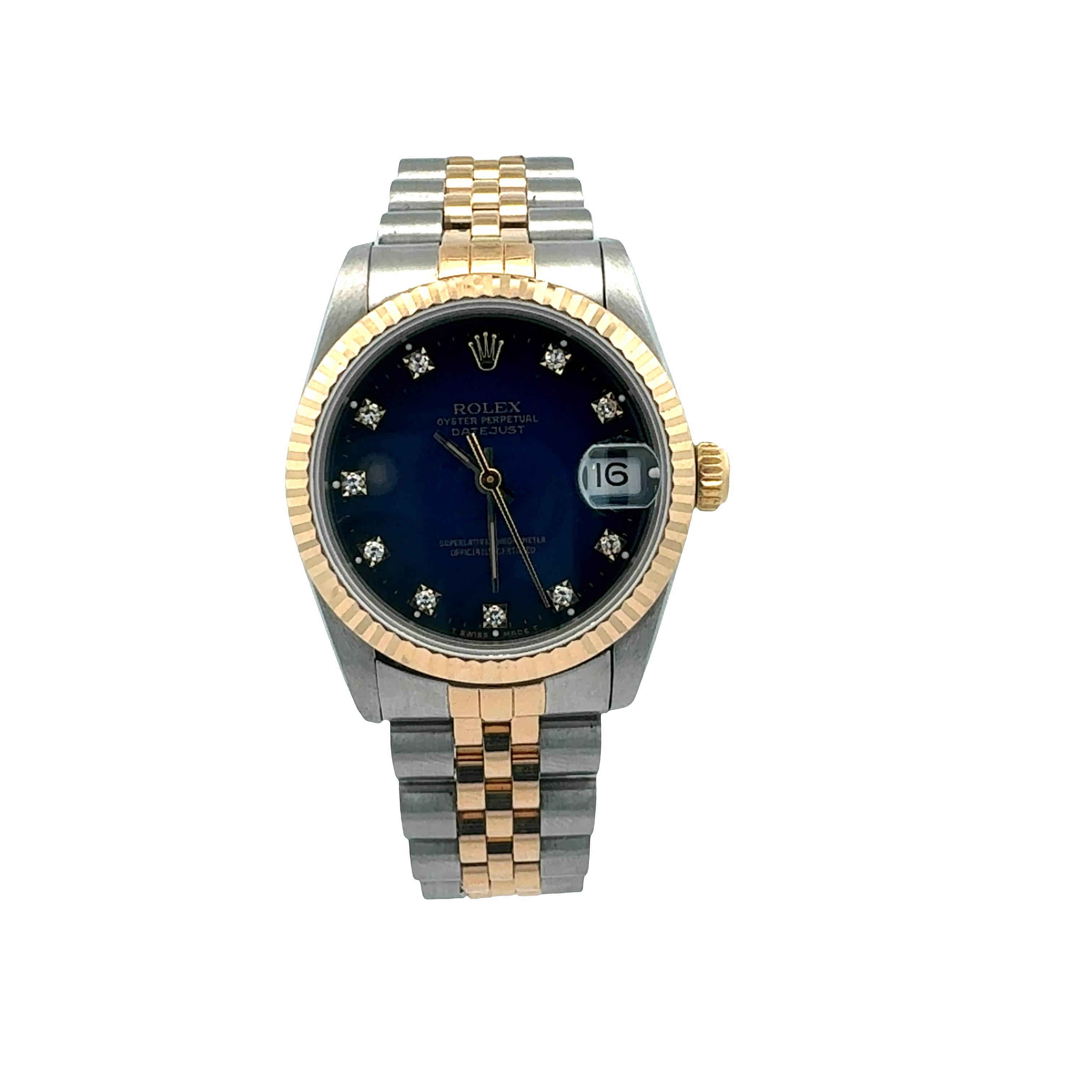 Rolex Datejust 31 reference 68273 Blue Vignette Diamond Dial