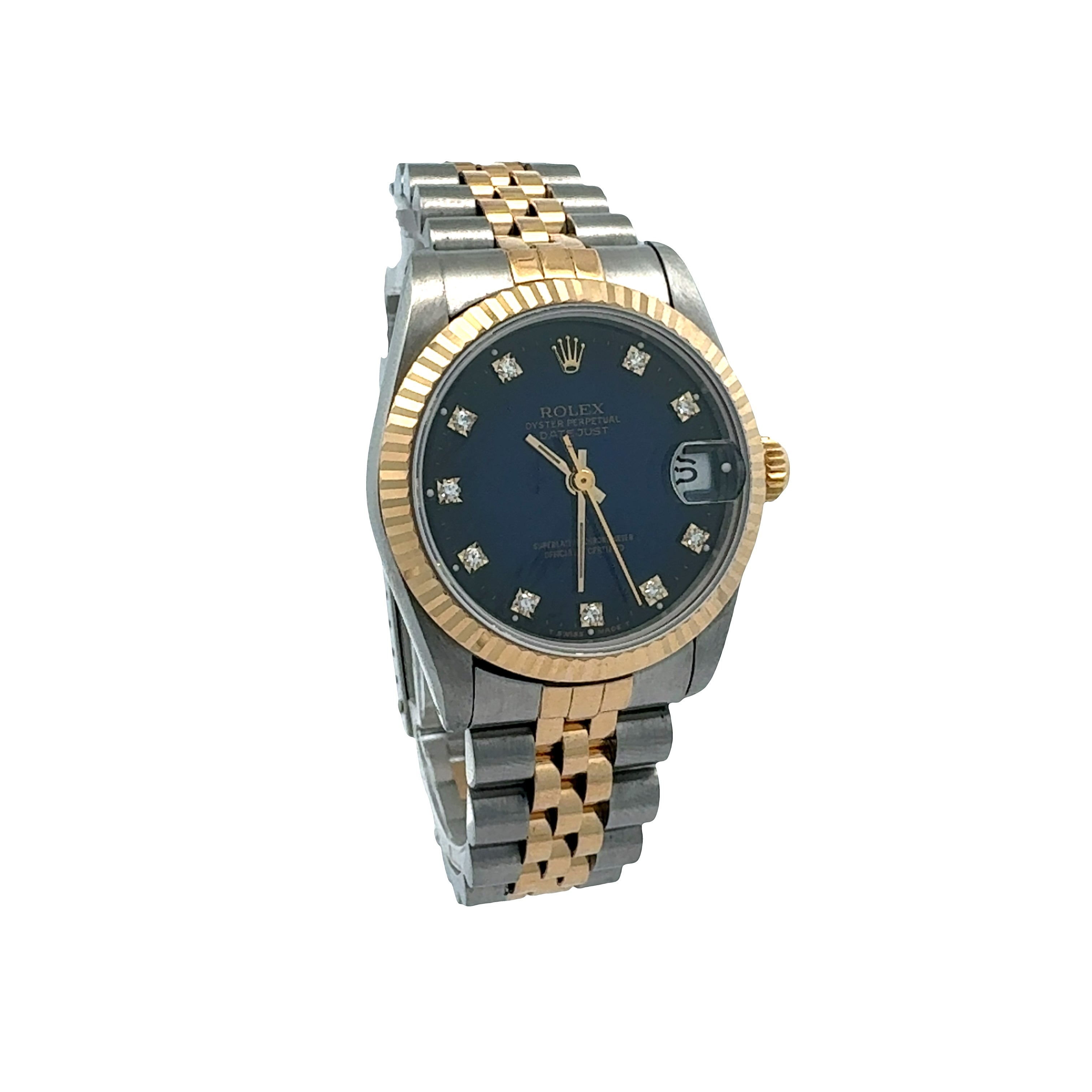 Rolex Datejust 31 reference 68273 Blue Vignette Diamond Dial