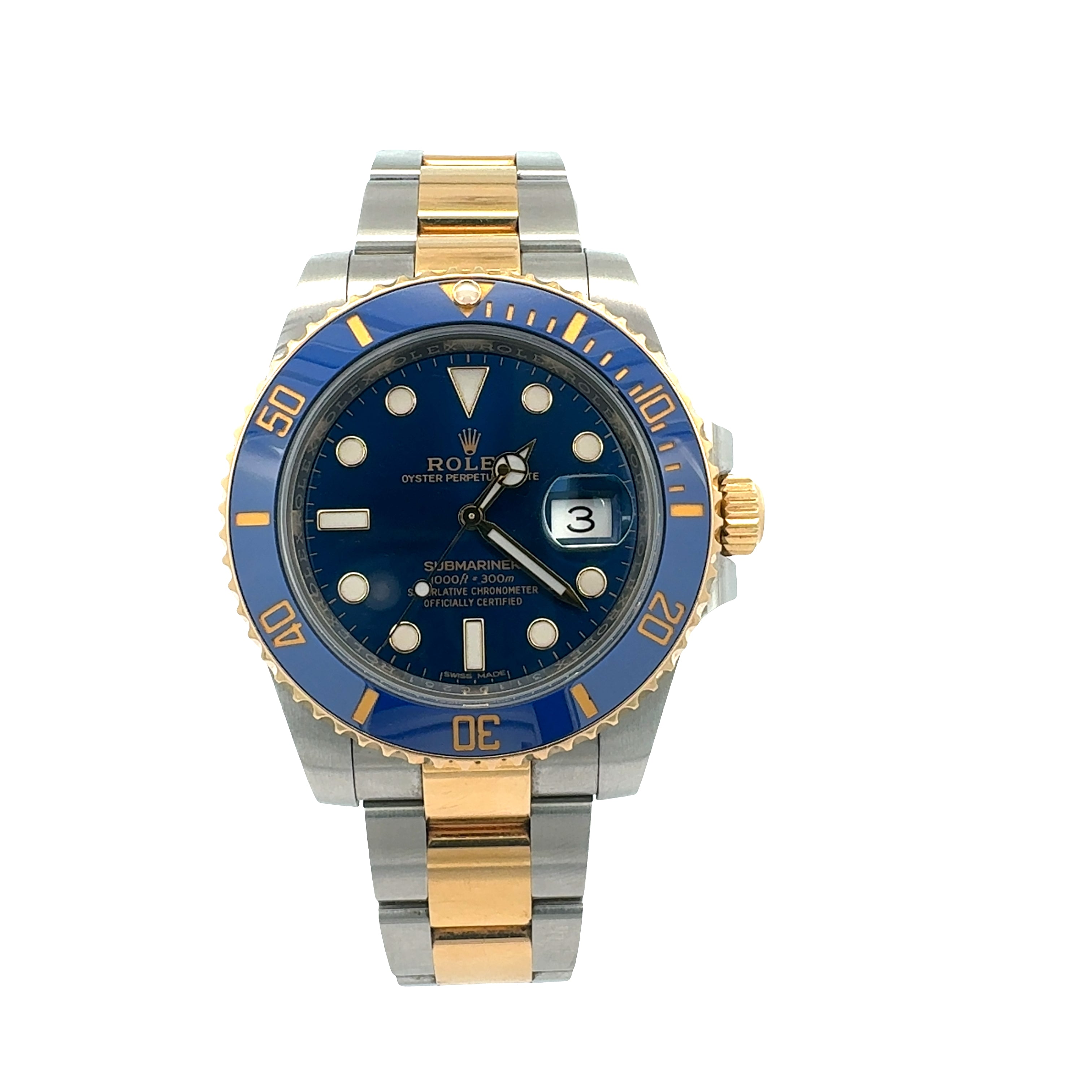 Rolex Steel and Yellow Gold Submariner reference 116613LB