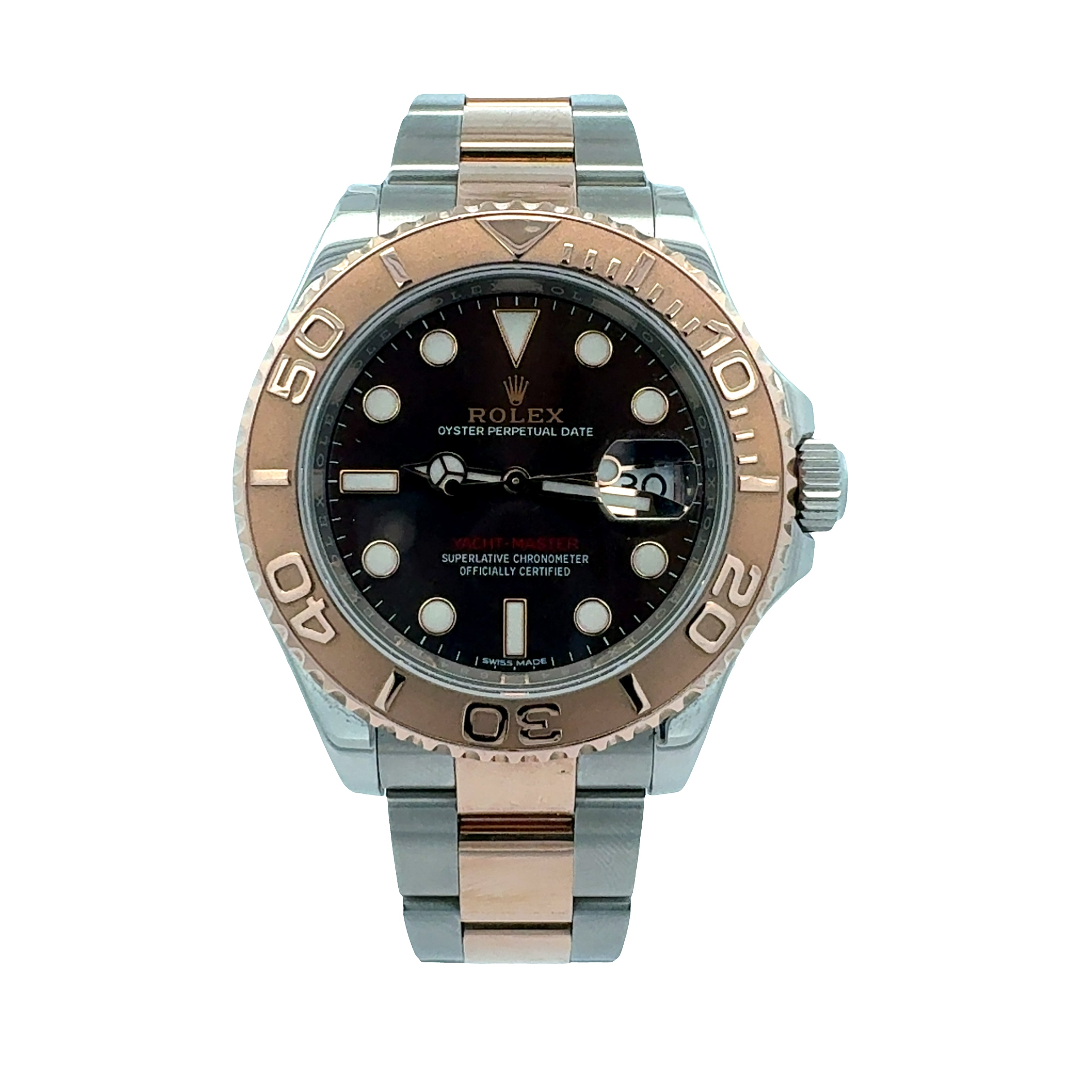 Rolex Steel and Rose Gold Yachtmaster 40 reference 116621