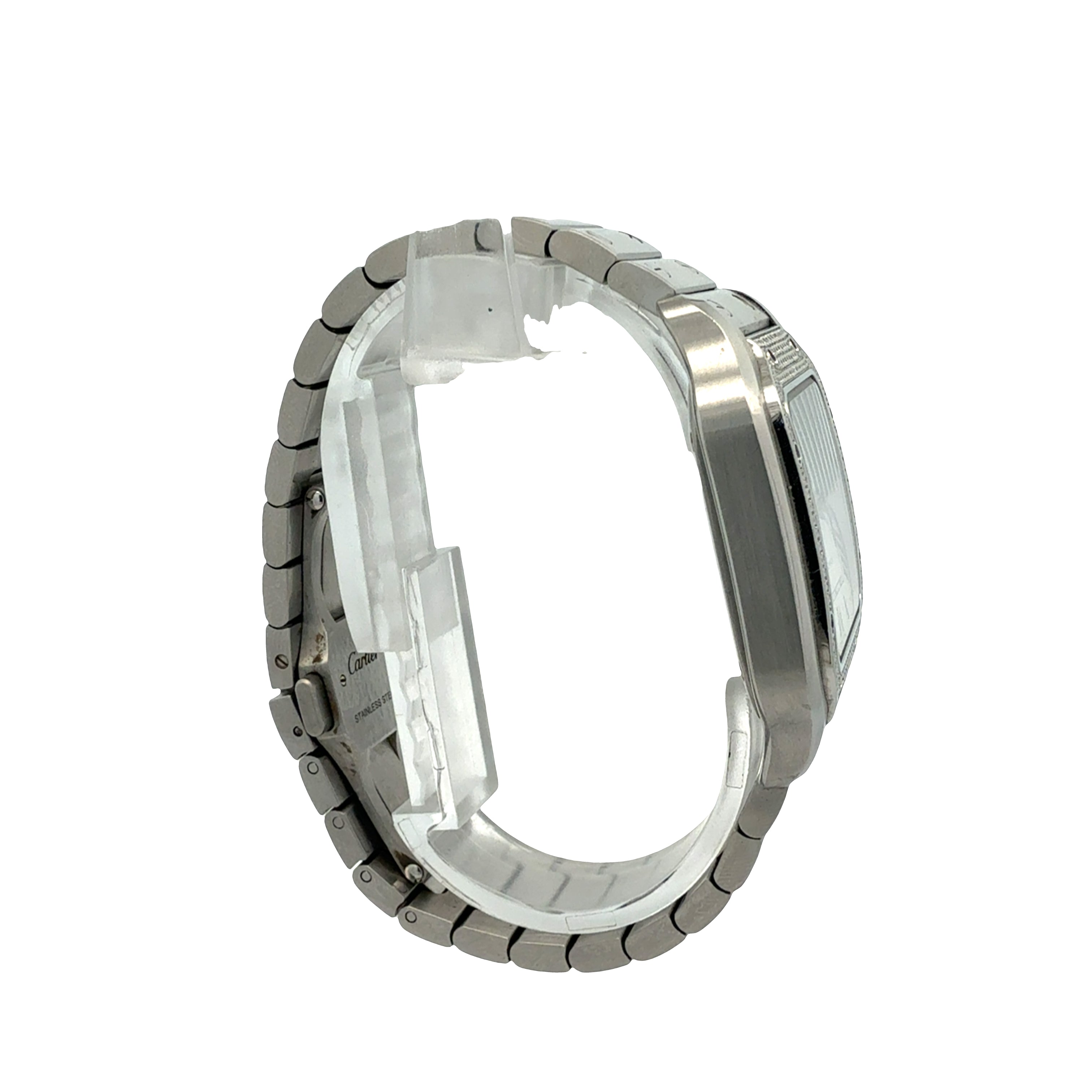 Cartier Santos De Cartier Medium reference W4SA0005 Factory Diamonds