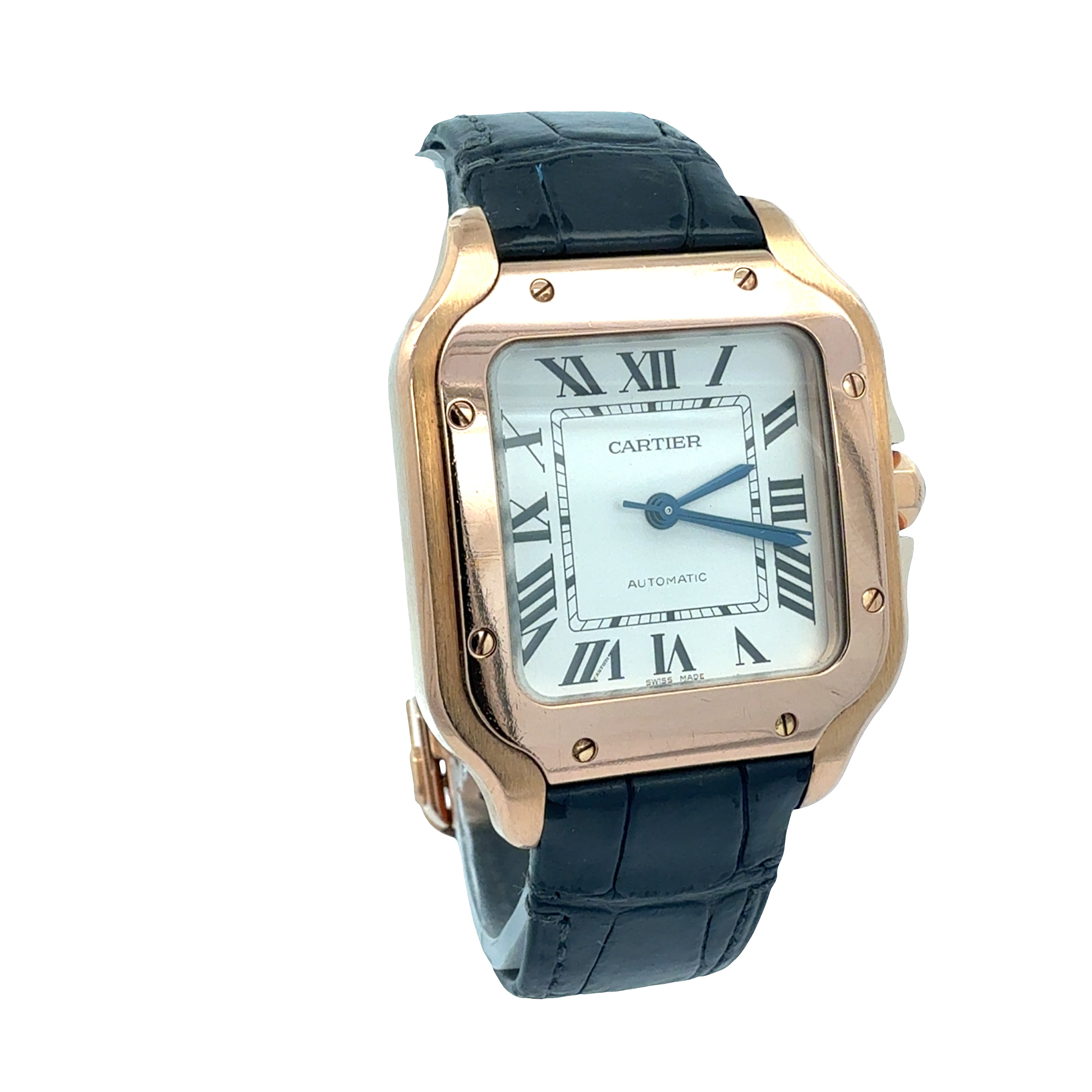 Cartier 18ct Rose Gold Santos De Cartier reference WGSA0028