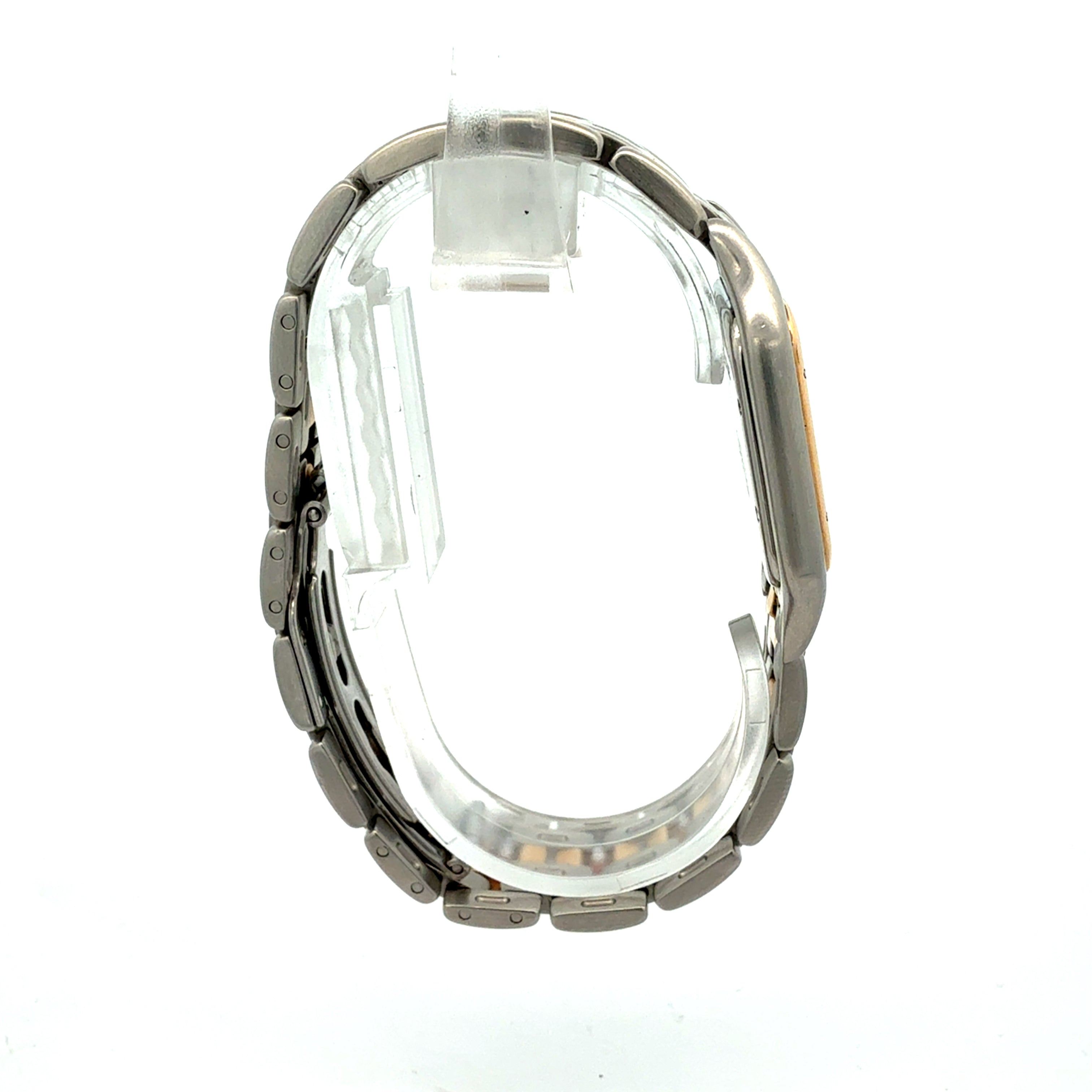 CARTIER STEEL AND YELLOW GOLD PANTHERE JUMBO REFERENCE 183975