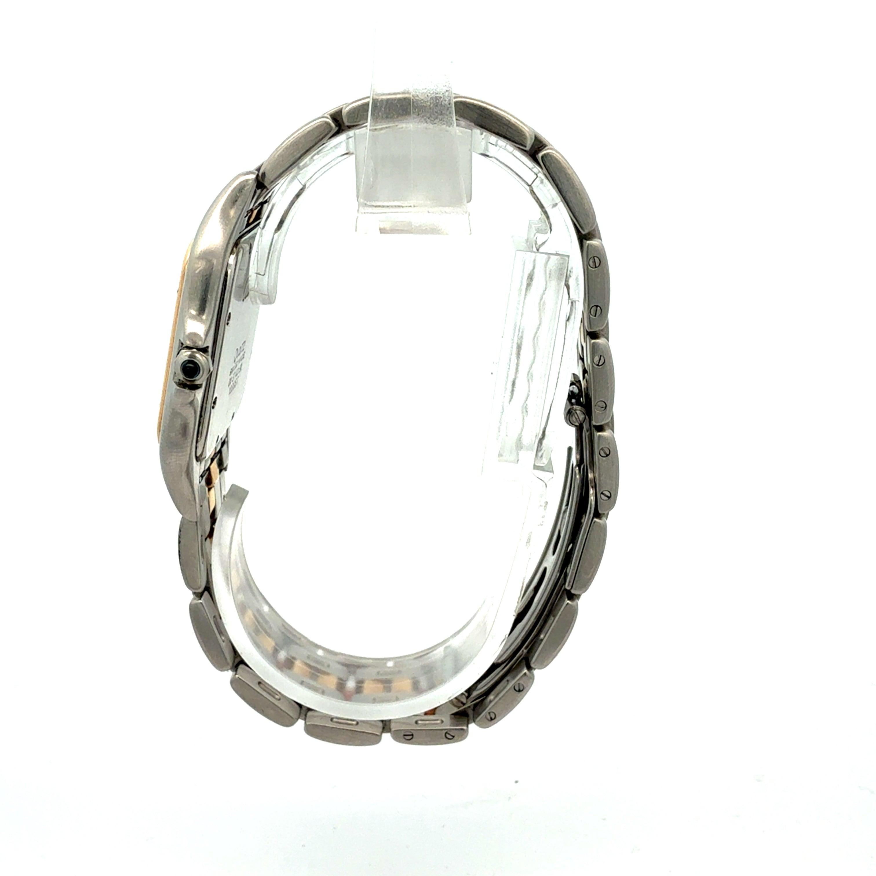 CARTIER STEEL AND YELLOW GOLD PANTHERE JUMBO REFERENCE 183975