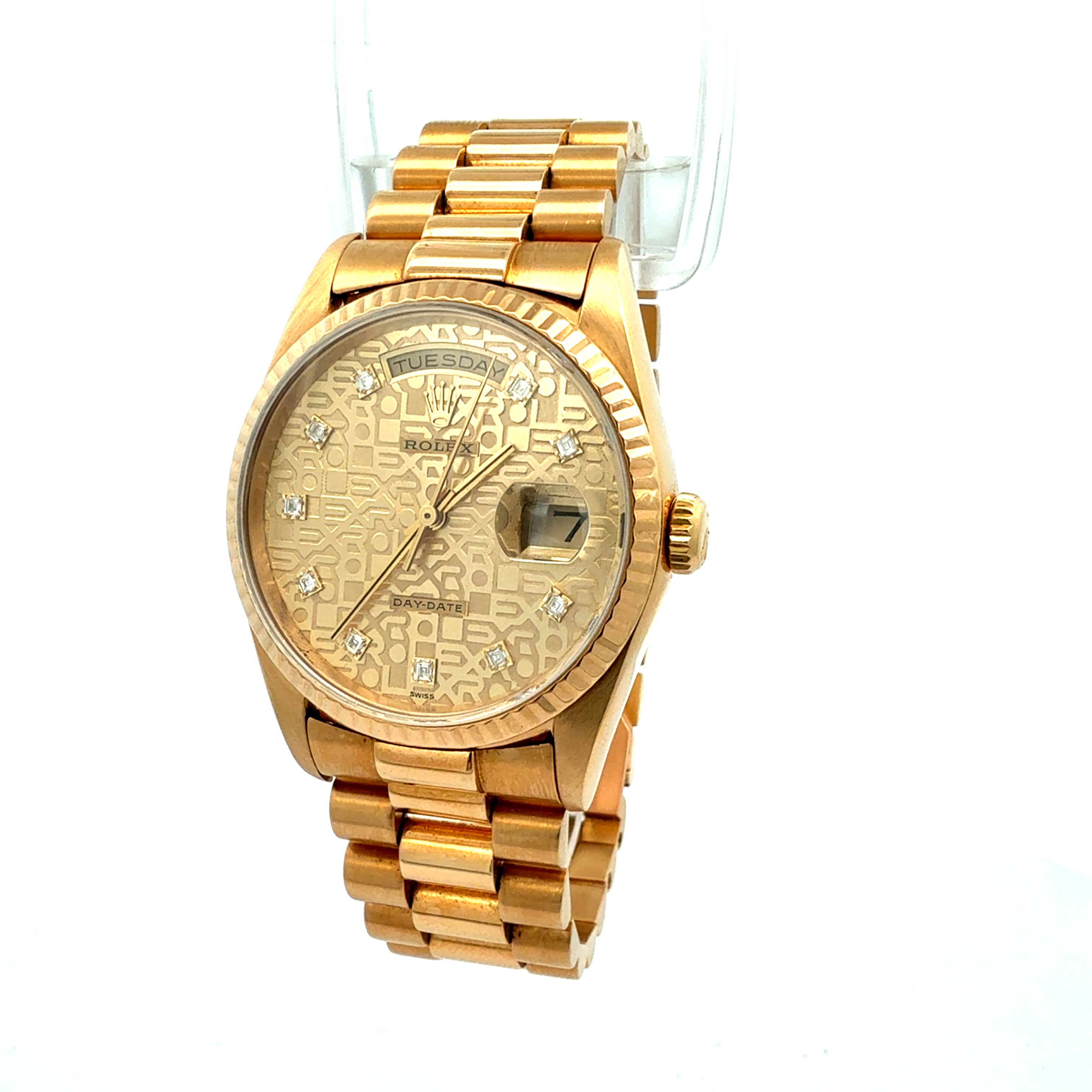 Rolex Day Date reference 18238 Factory Jubilee Diamond Dial