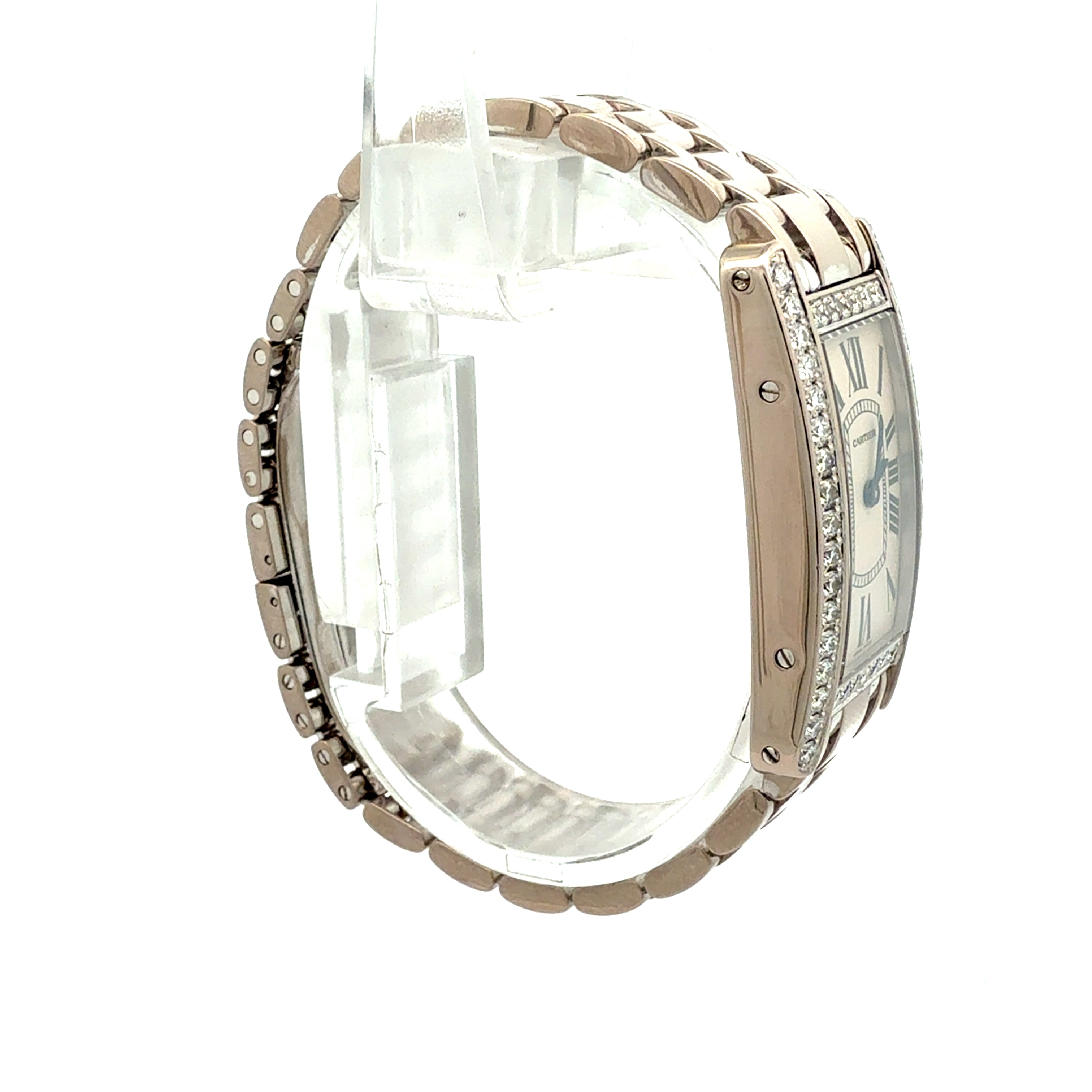 Cartier 18ct White Gold Tank Americaine refernce WB701851/2489