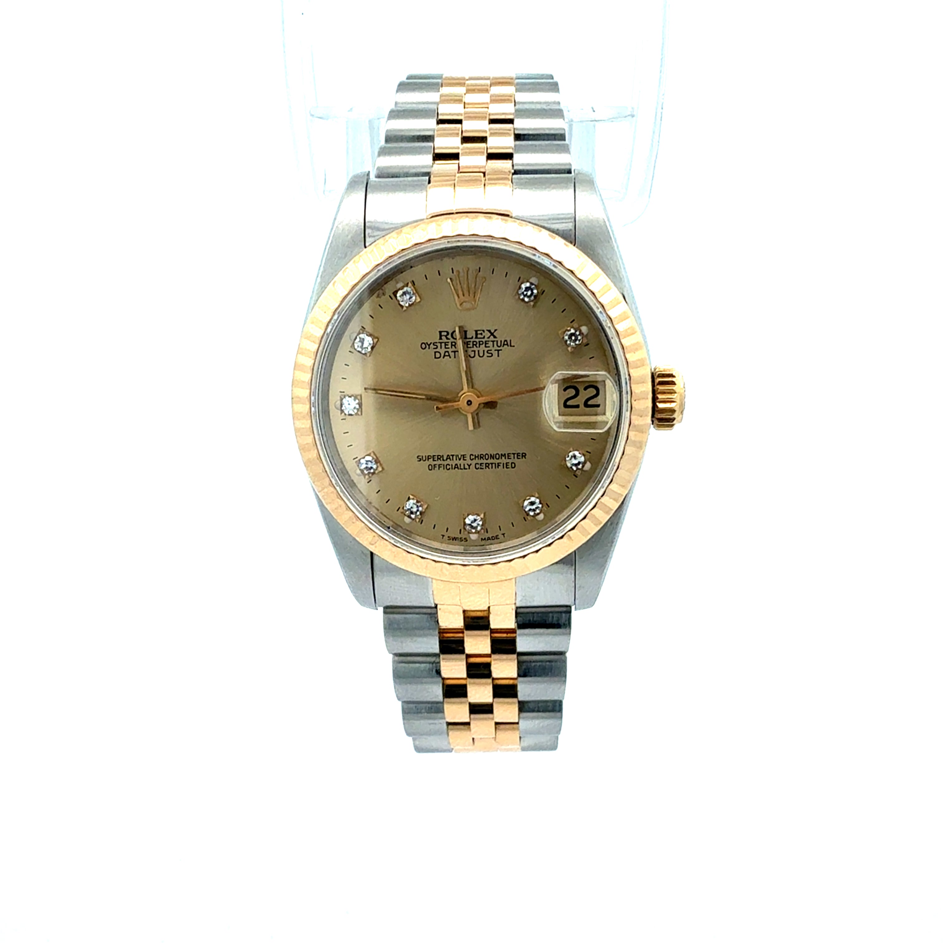 Rolex Datejust 31 reference 68273 Factory Diamond Dial