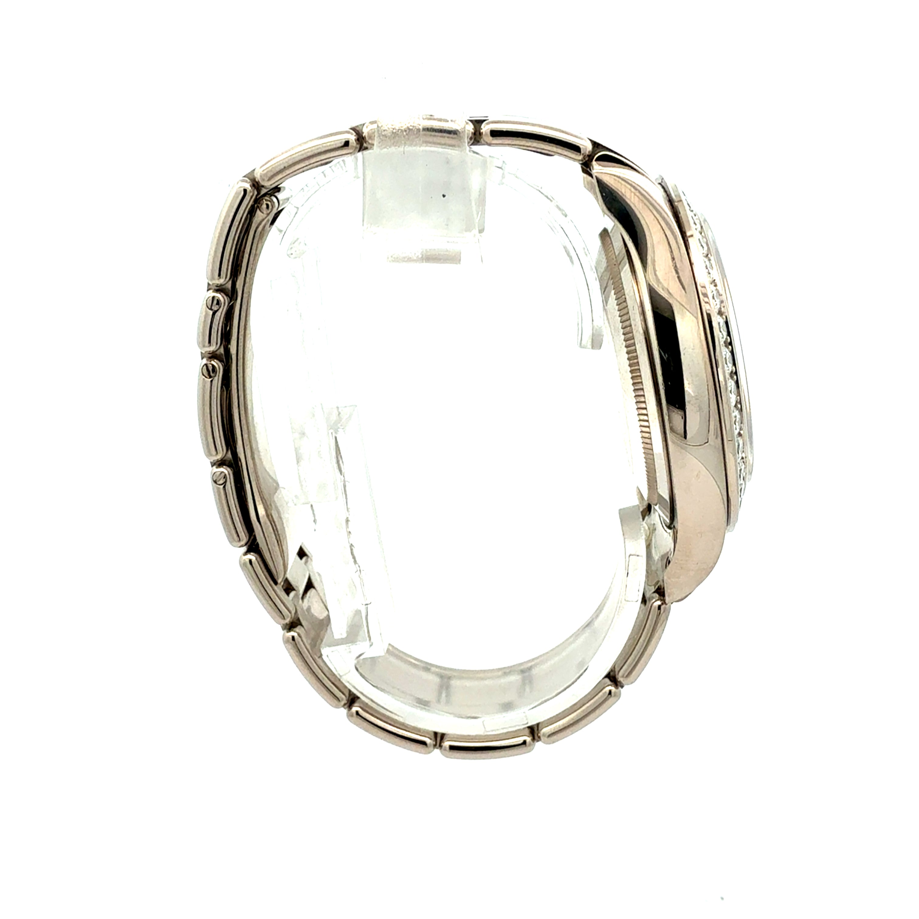 Rolex 18ct White Gold Pearlmaster reference 8629 Factory Mop dial and Diamond Bezel