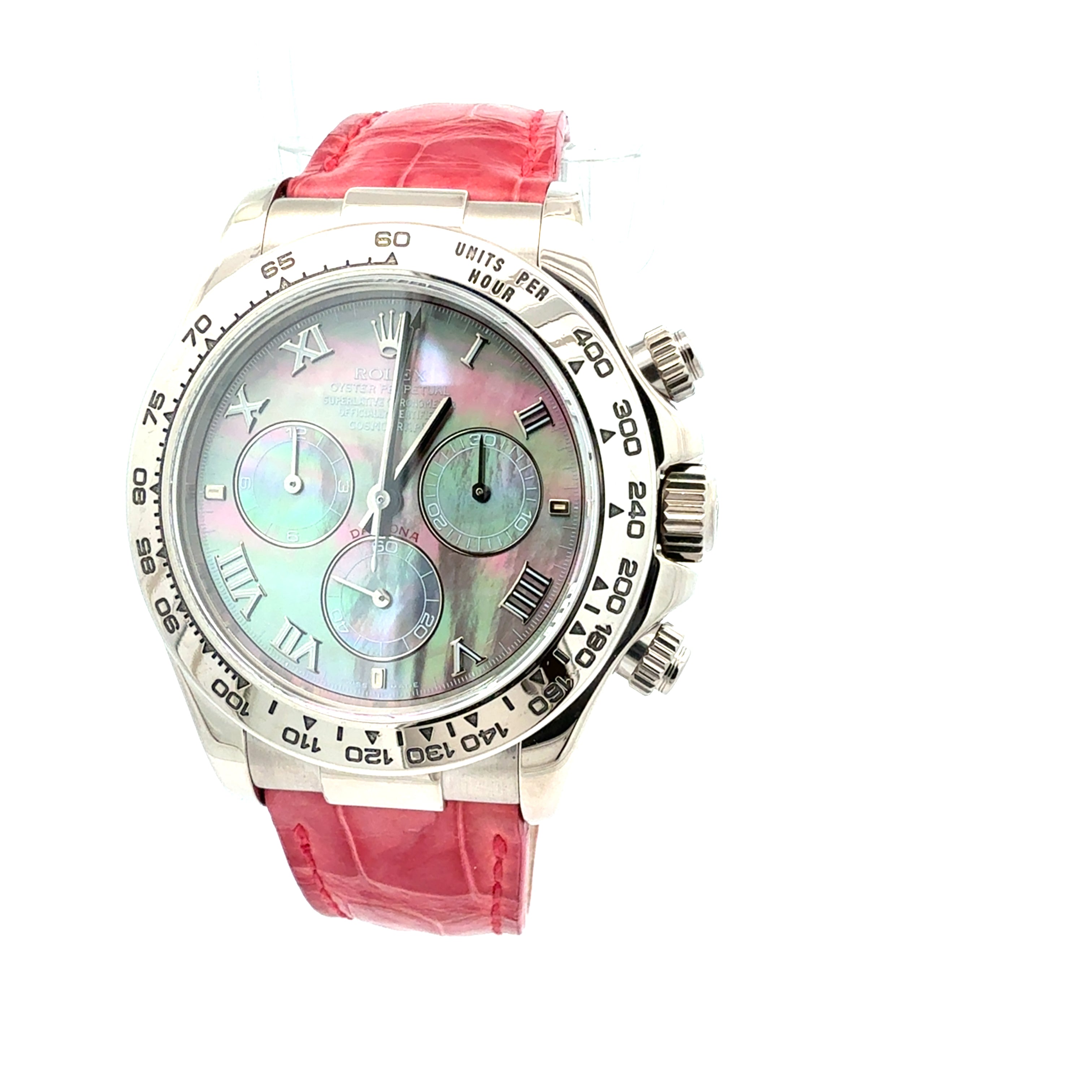 Rolex 18ct White Gold Daytona reference 116519 Factory Tahitian MOP Dial