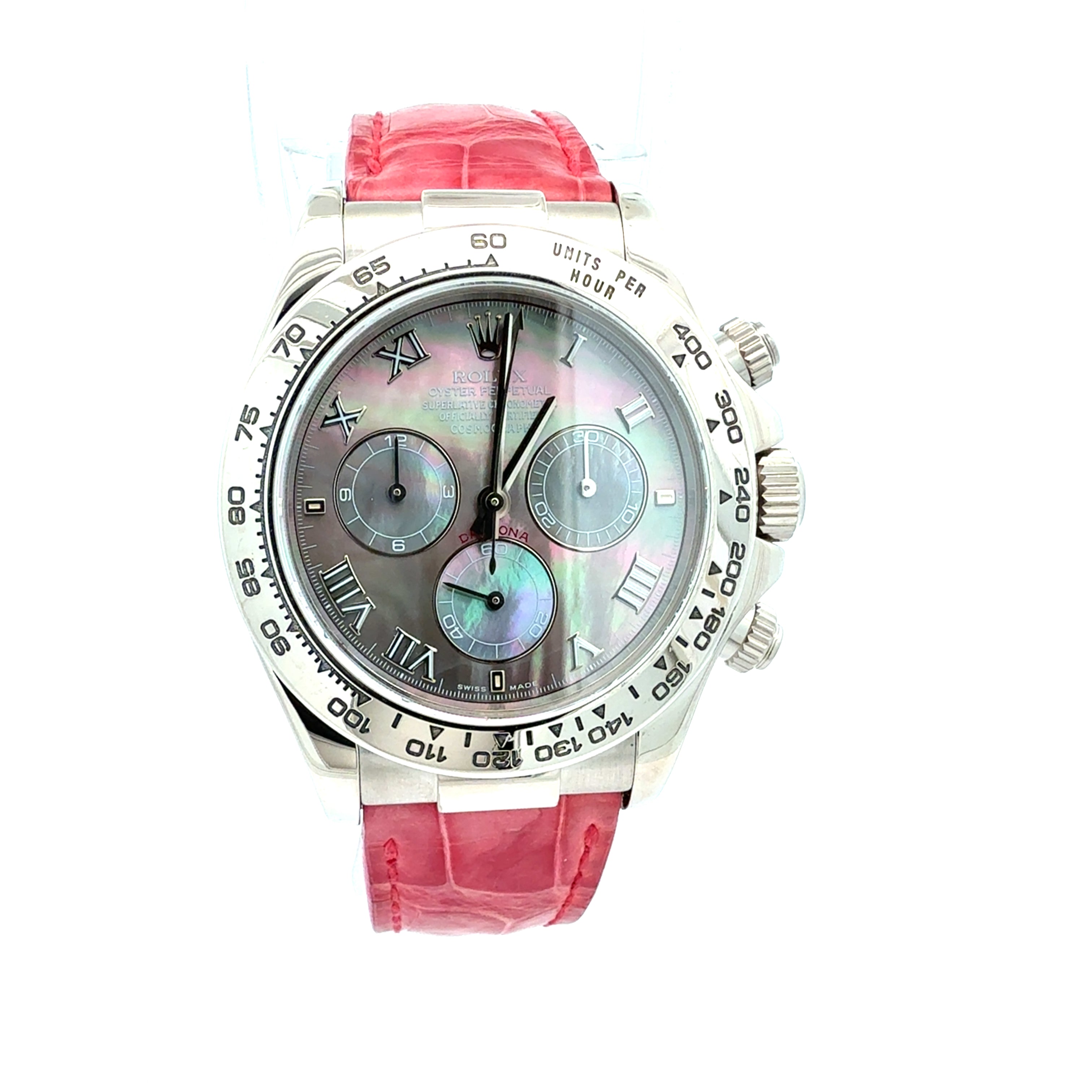 Rolex 18ct White Gold Daytona reference 116519 Factory Tahitian MOP Dial
