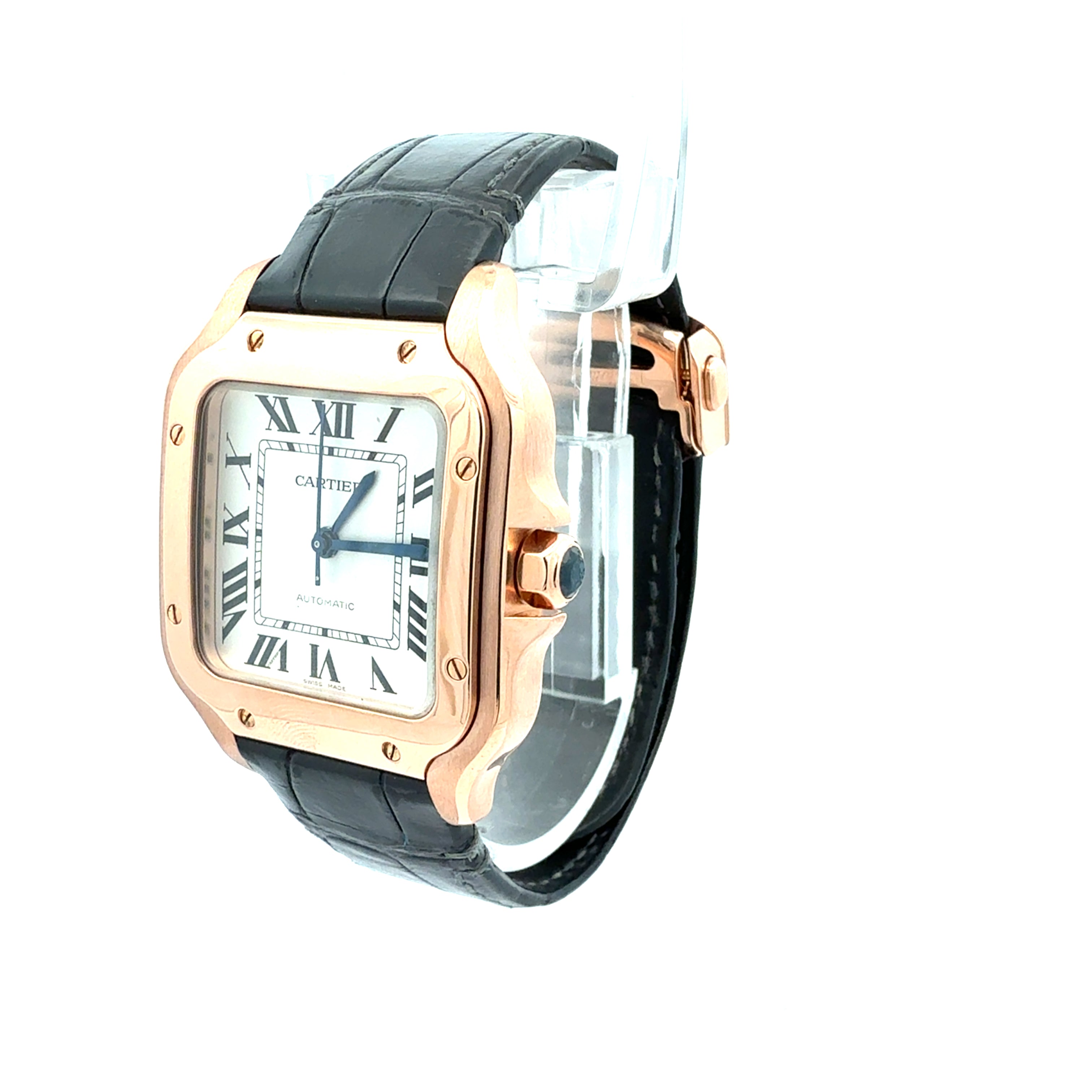 Cartier 18ct Rose Gold Santos De Cartier reference WGSA0028